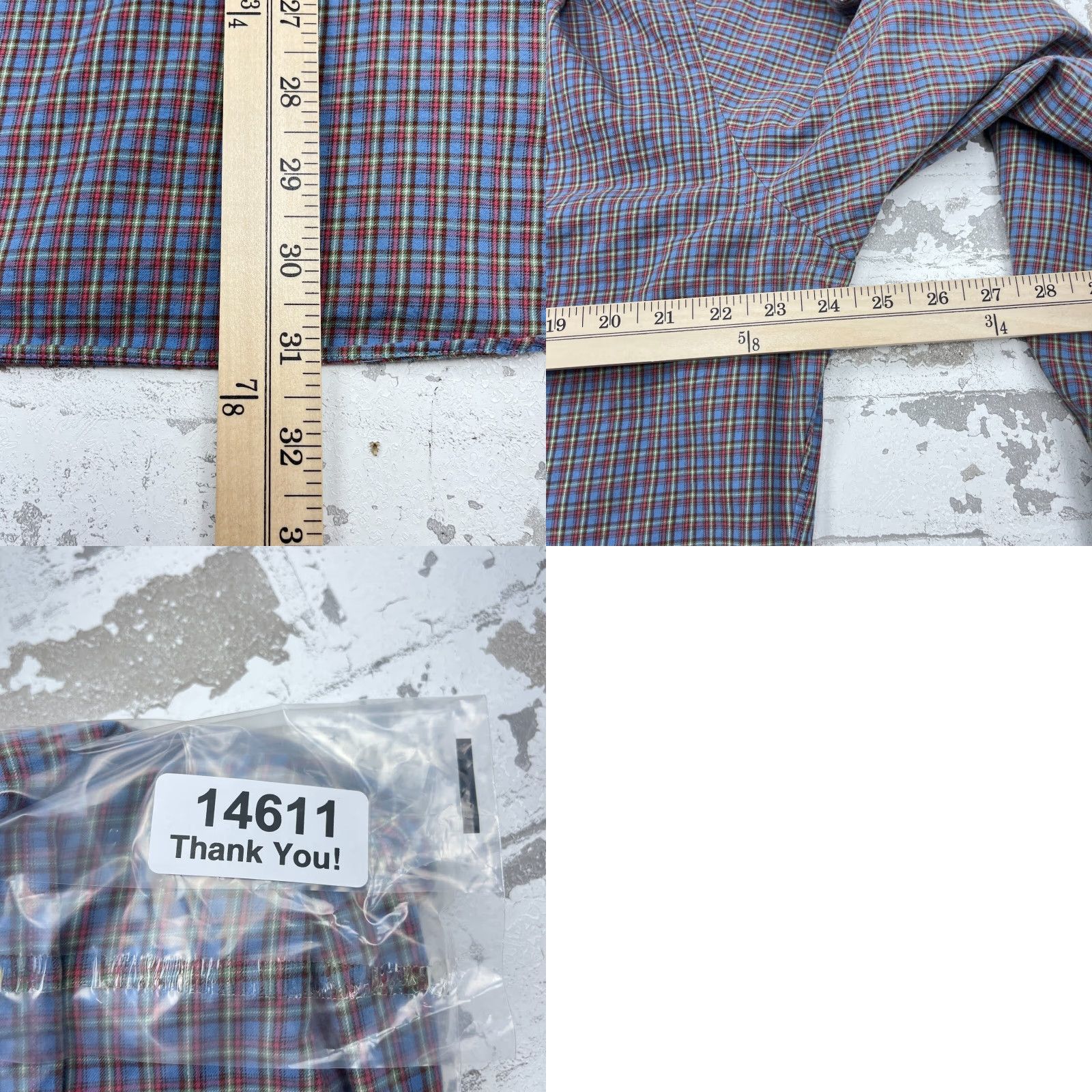 Polo Ralph Lauren VINTAGE Polo Ralph Lauren Flannel Shirt Men Large Blue Brown Button Up Stanton Plaid A11 Size US L / EU 52-54 / 3 - 8 Thumbnail