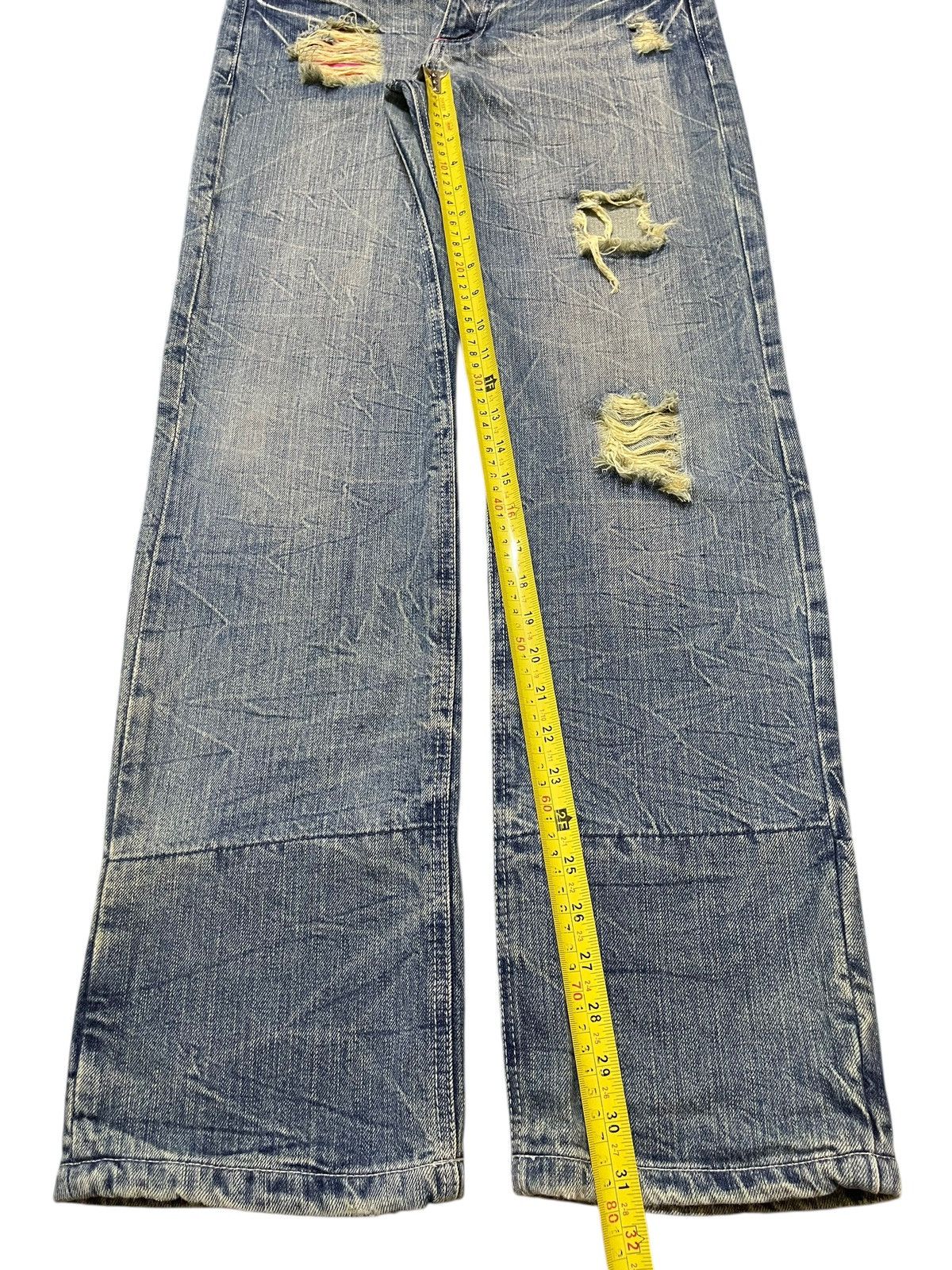 Kapital Vintage Japanese Brand Faded Wash Distressed Style Jeans Size US 30 / EU 46 - 13 Thumbnail