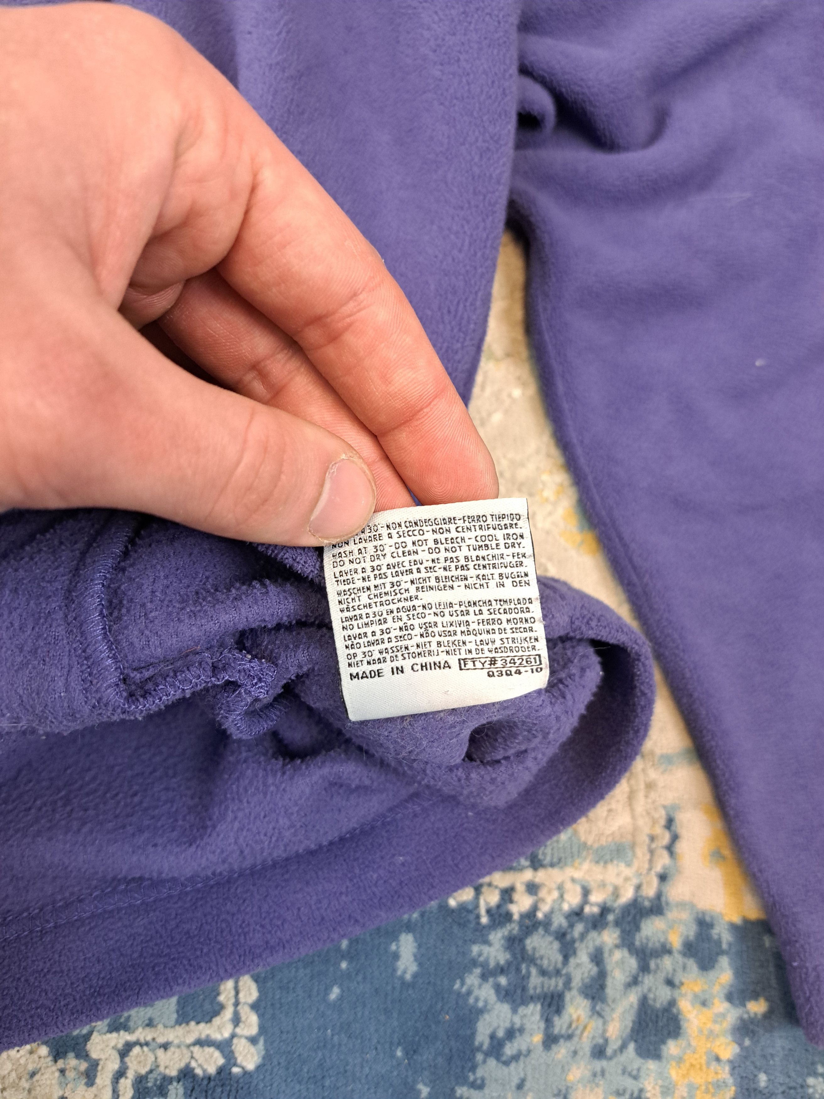 Kappa Vintage y2k Kappa Purple Fleece Zip Up Outdoor Streetwear Size US XL / EU 56 / 4 - 5 Thumbnail