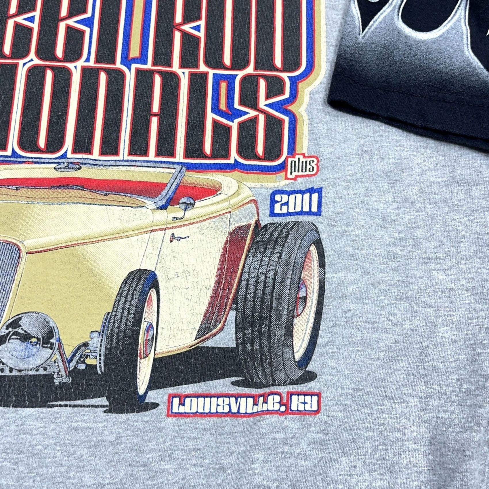Vintage VINTAGE Hot Rod Shirt Men Large Gray Black Fire Flames 90s Made In USA Car Size US L / EU 52-54 / 3 - 3 Thumbnail