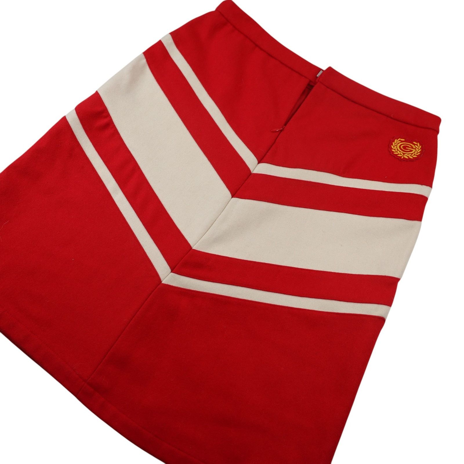 Adidas × Vintage Vintage Y2k SAMPLE Adidas x Carlo Gruber Chevron Wool Skirt Size 30" / US 8 / IT 44 - 14 Thumbnail