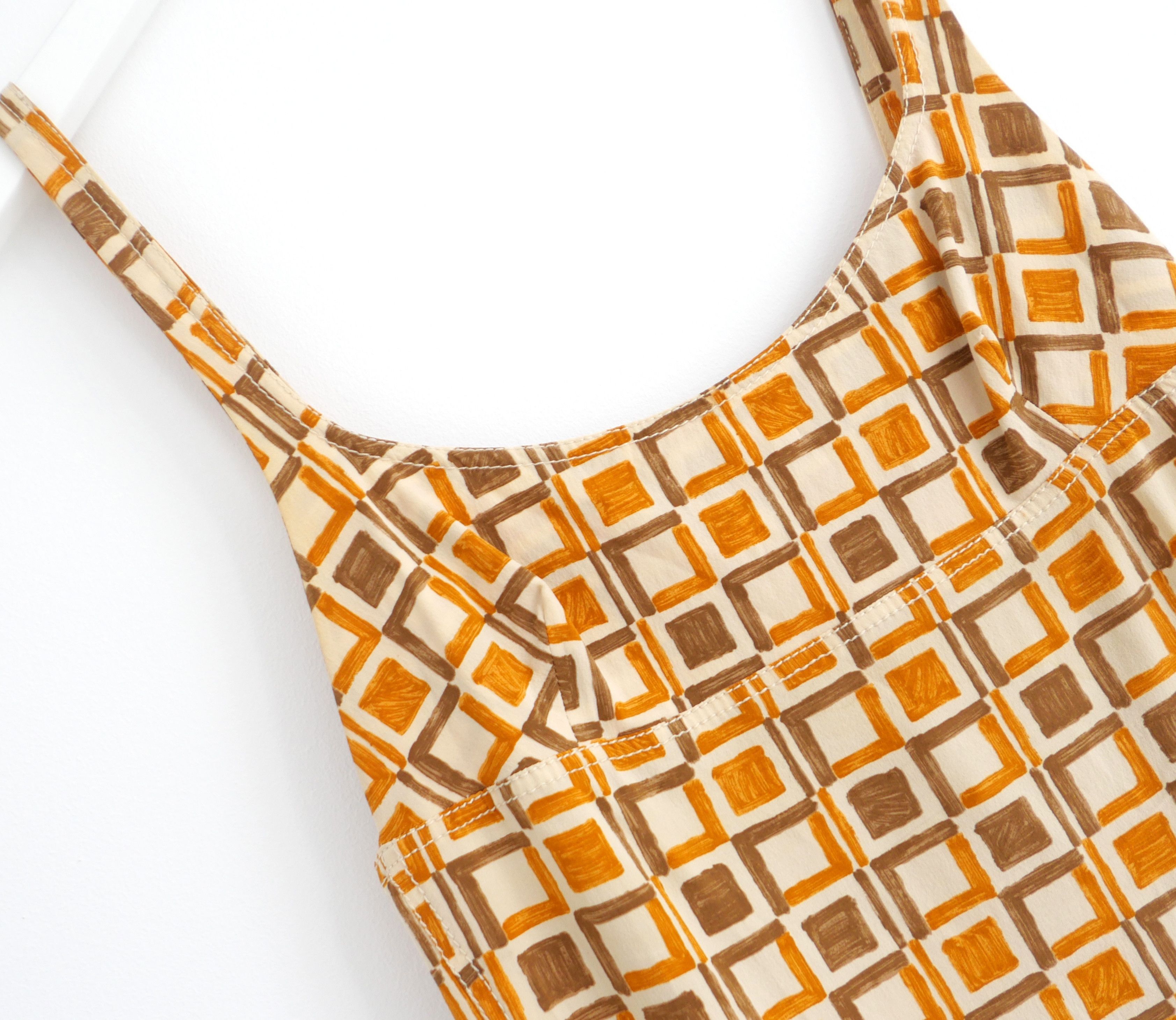 Prada Prada, Prada Spring 1996 Formica Tile Print Dress Size M / US 6-8 / IT 42-44 - 2 Thumbnail
