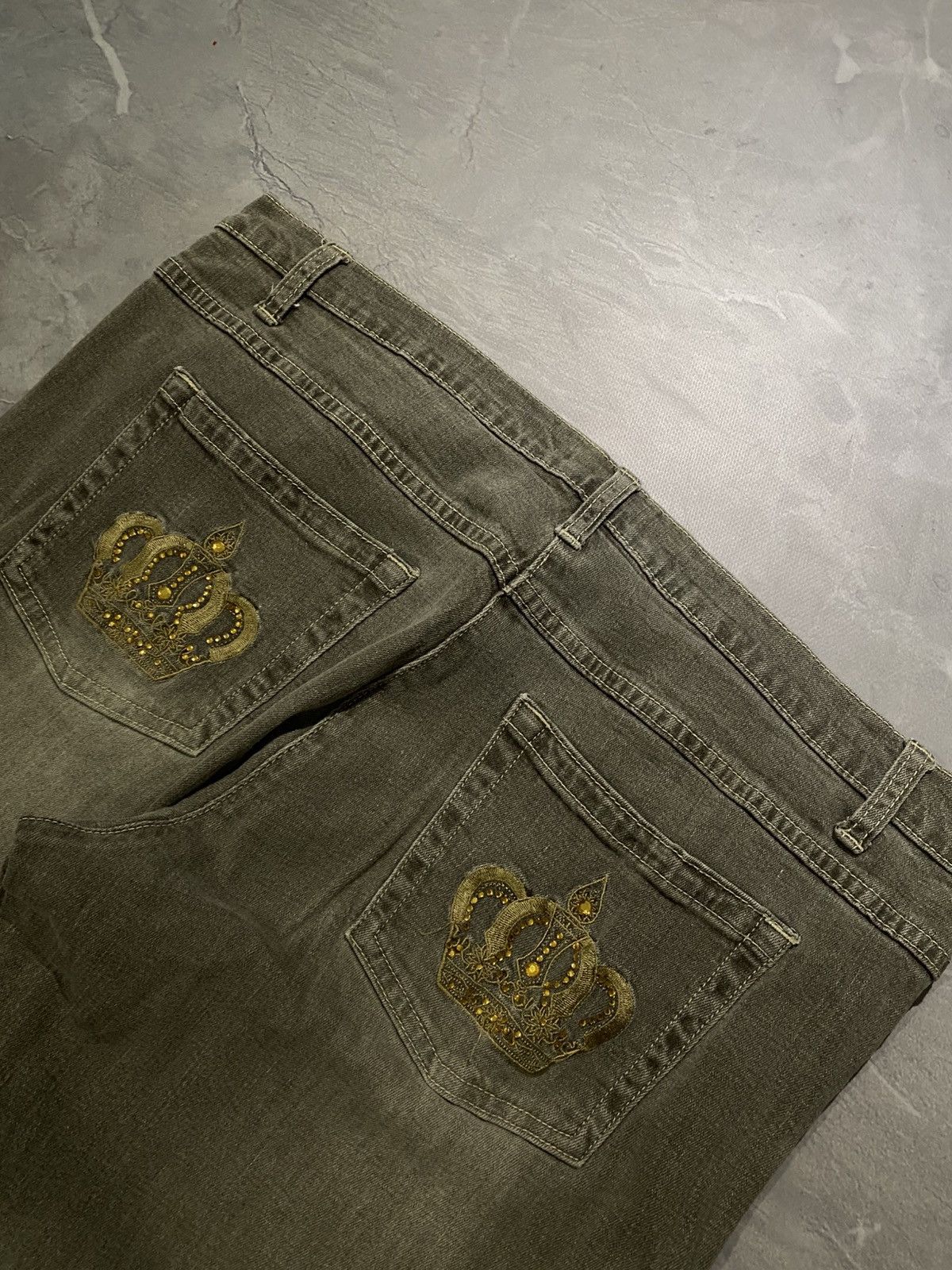 Vintage RARE Archive Baggy Jeans Rick Owens style - Y2K Drip Crowned Size US 38 / EU 54 - 8 Thumbnail