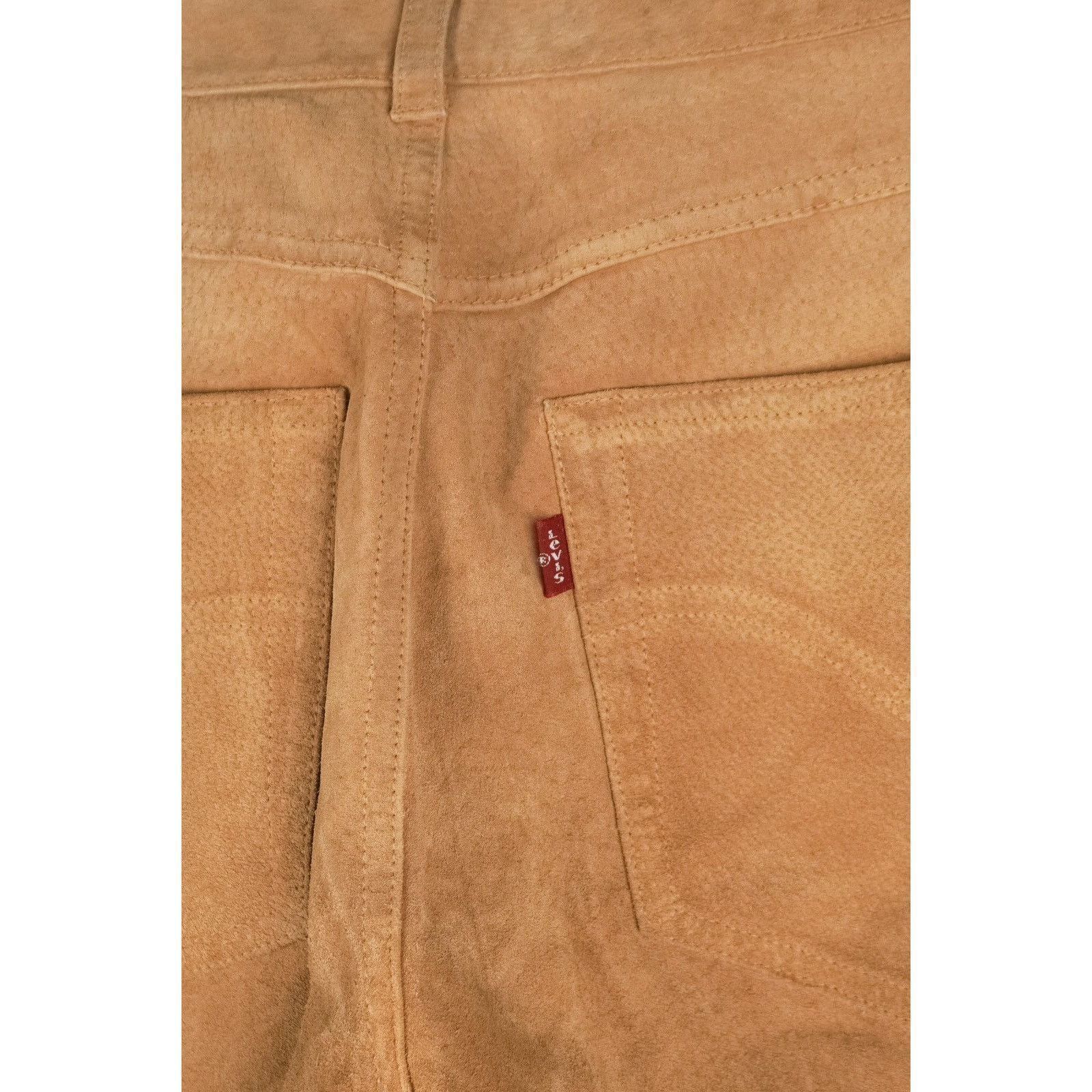 Levi's Vintage levis strauss bootcut real suede leather brown pants Size US 28 / EU 44 - 5 Thumbnail