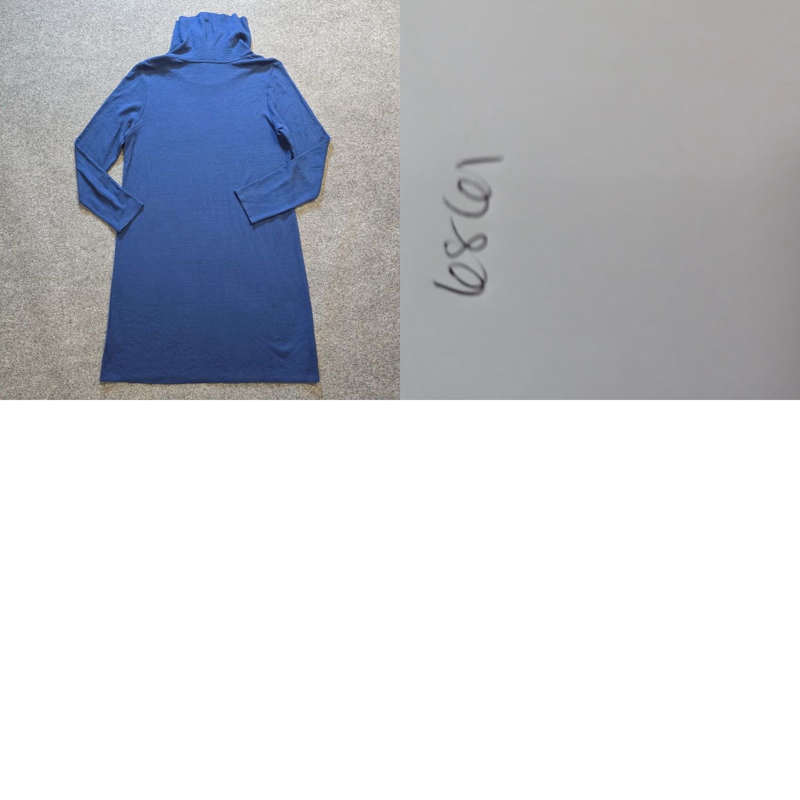 J. Jill J Jill Dress Womens Blue Cowl Neck Ribbed Stretch Shirt? Size M / US 6-8 / IT 42-44 - 8 Thumbnail