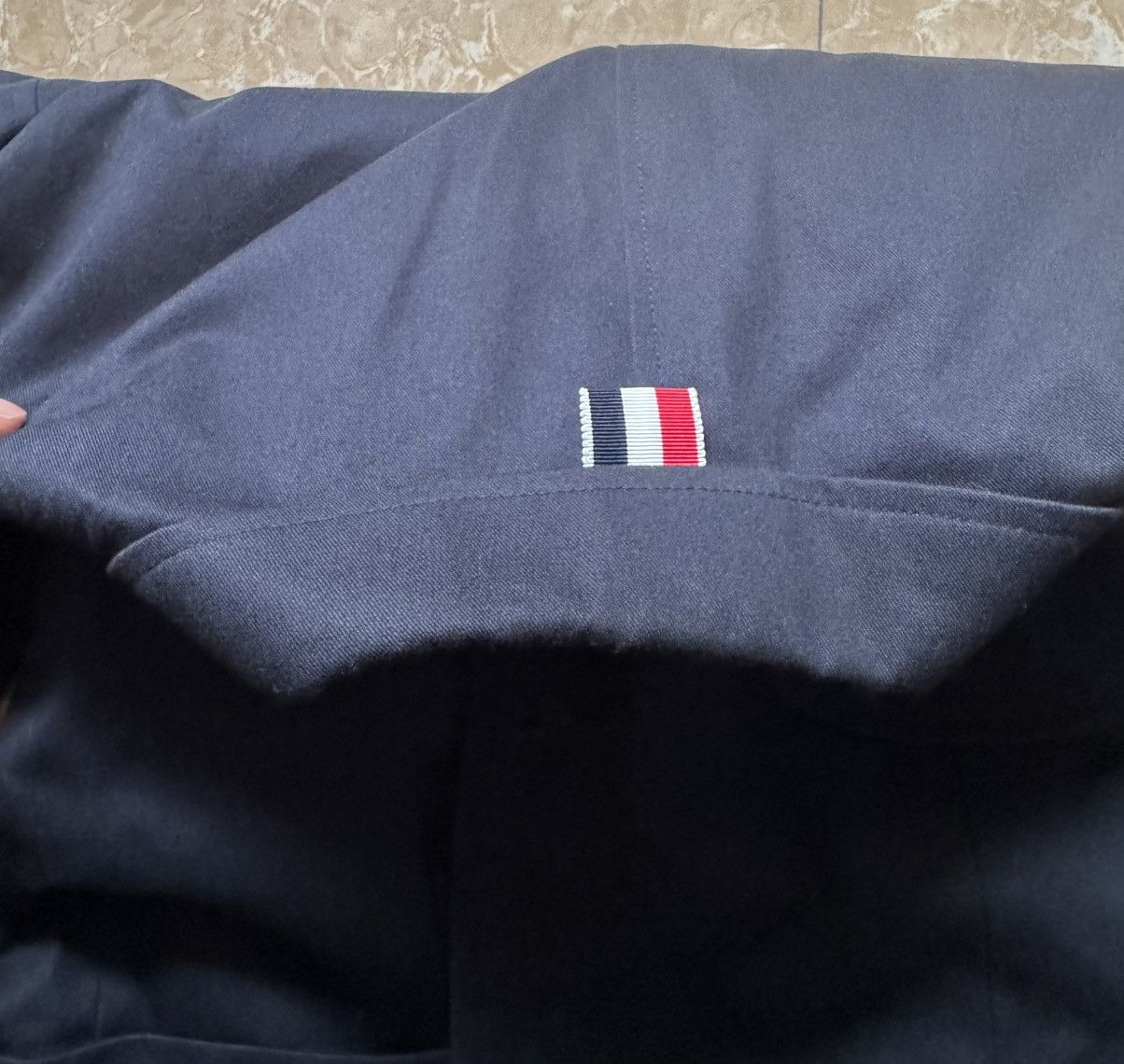 Thom Browne SQUARE CUT SHELL PATCH POCKET JACKET Size 38R - 7 Thumbnail