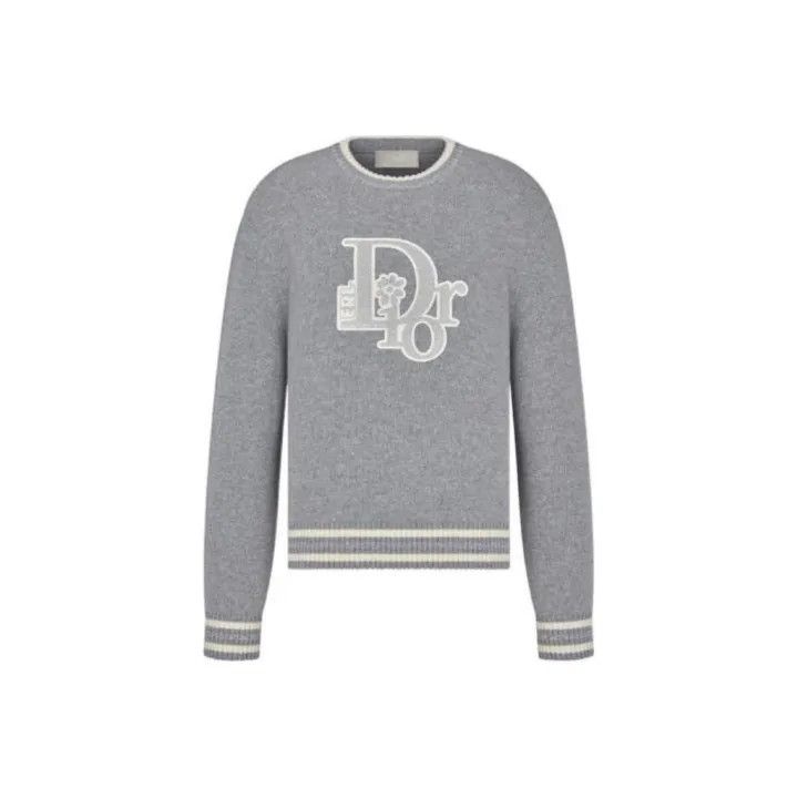 Dior Dior by Erl Logo Knit Sweater for Men 0079 Size US L / EU 52-54 / 3 - 1 Thumbnail