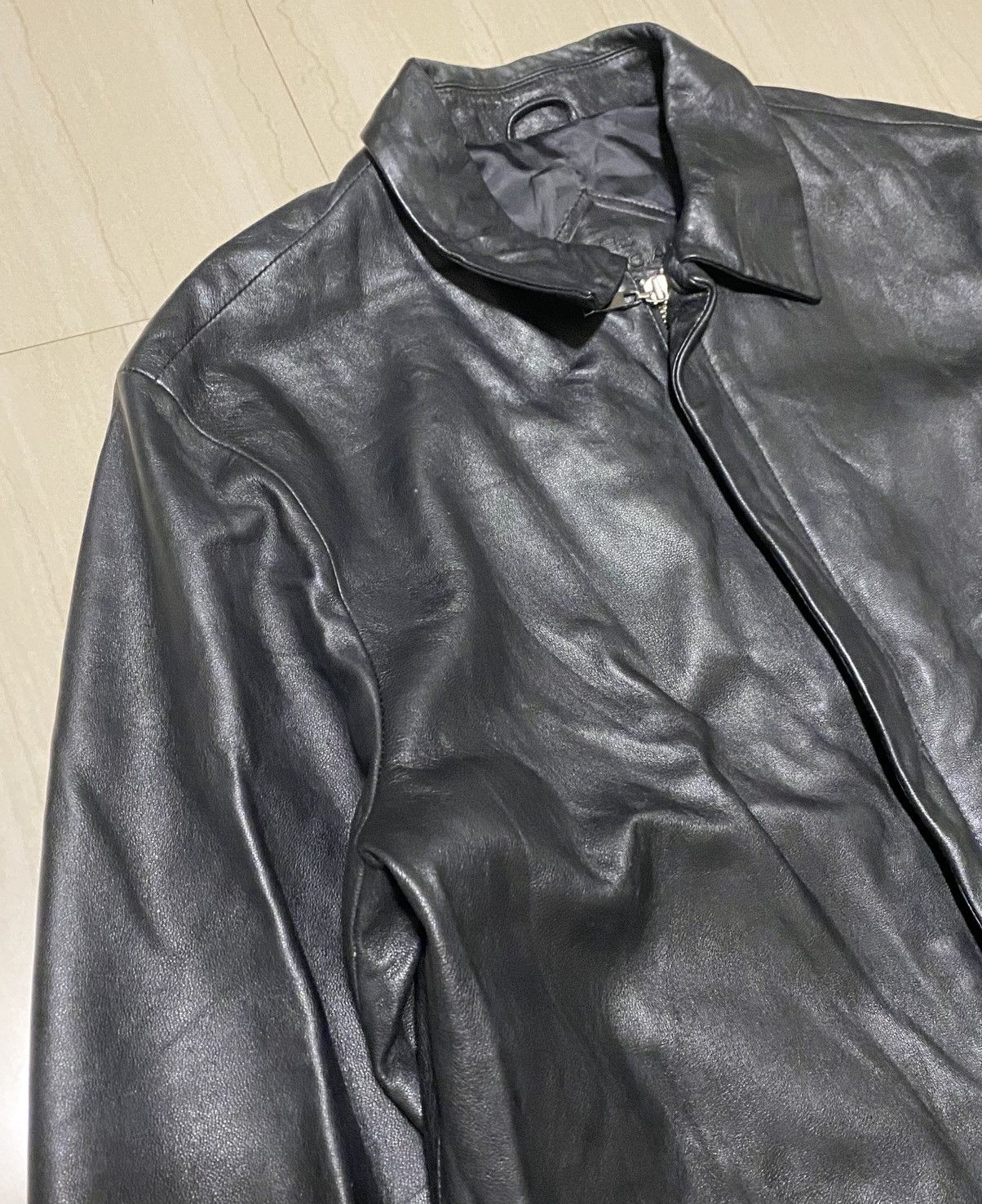 Balenciaga Balenciaga - 1997 Leather Zip-up Jacket Size US L / EU 52-54 / 3 - 4 Thumbnail