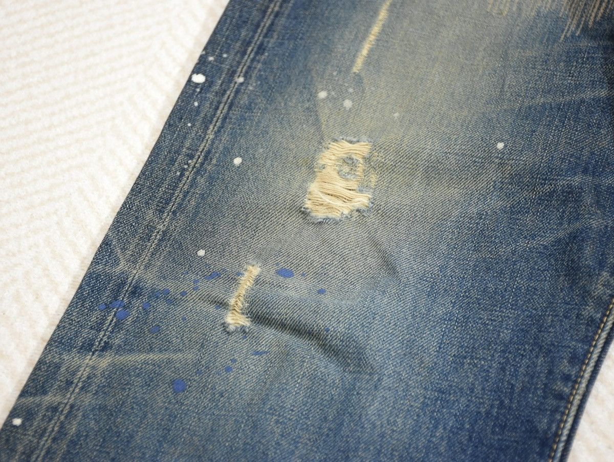 Visvim Visvim Fluxus 00 Damgaed-1 D1 Denim W32L30 Size US 32 / EU 48 - 9 Thumbnail