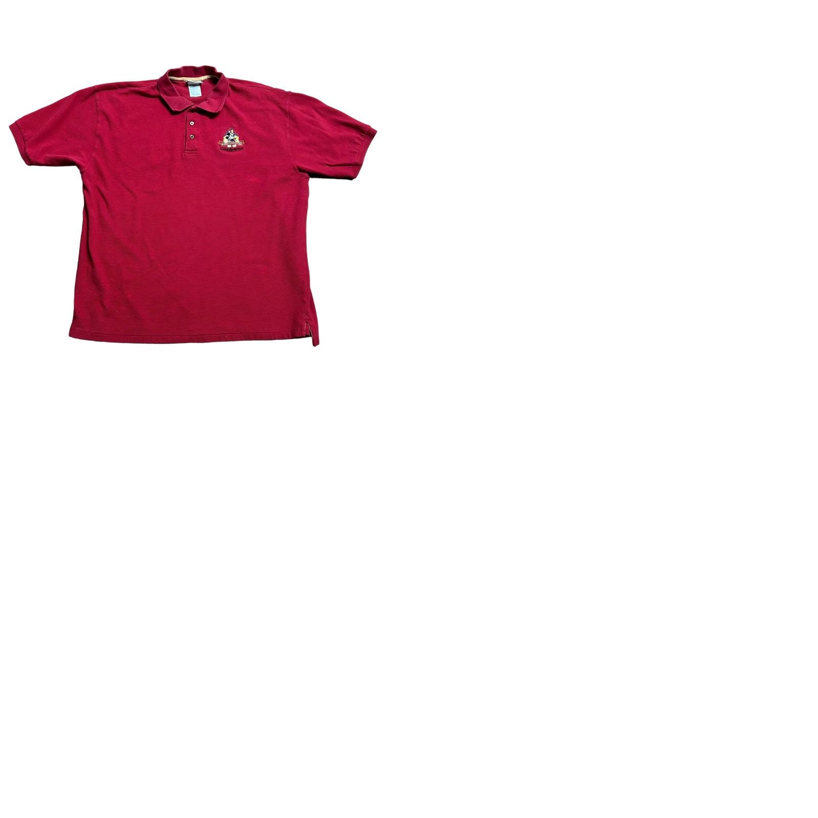 Disney VINTAGE Disney Walt World Men's Red Polo Shirt Sz 2XL Short Sleeve Mickey Mouse Read Polo Shirt VTG Size US XXL / EU 58 / 5 - 9 Thumbnail