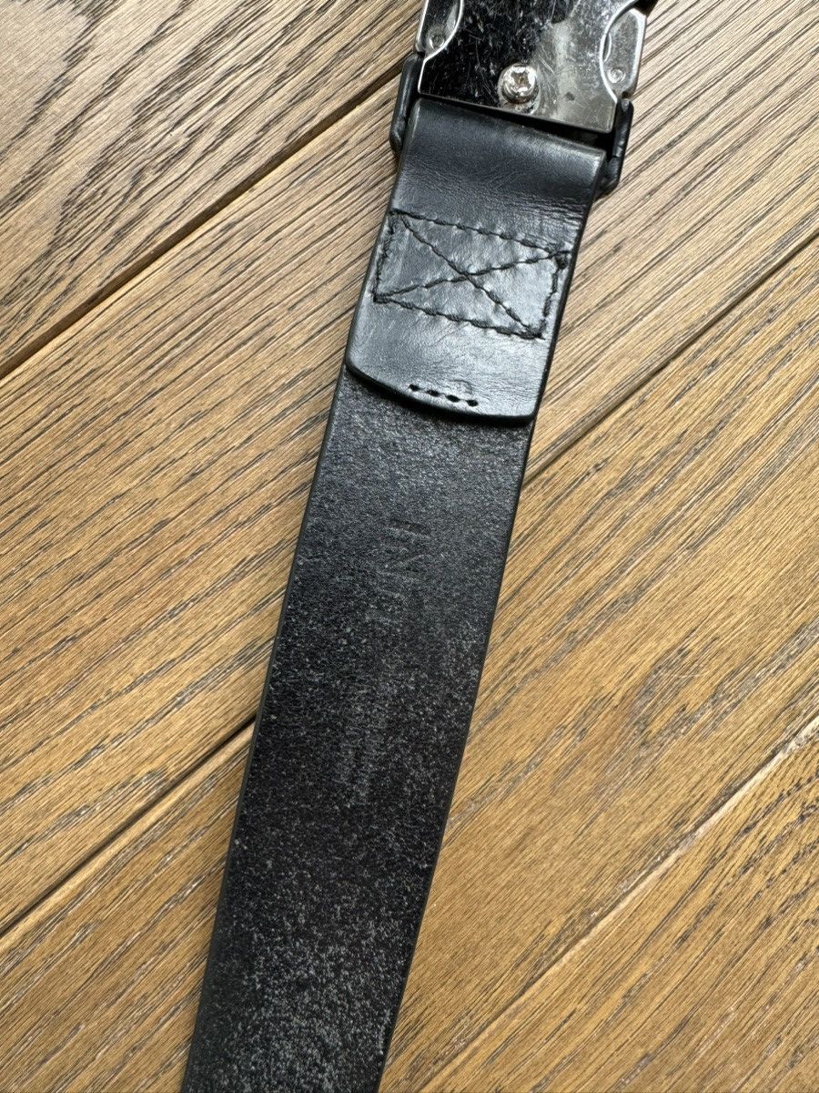 Maison Margiela [OS] Push Release Buckle Belt in Black Leather Size ONE SIZE - 5 Thumbnail