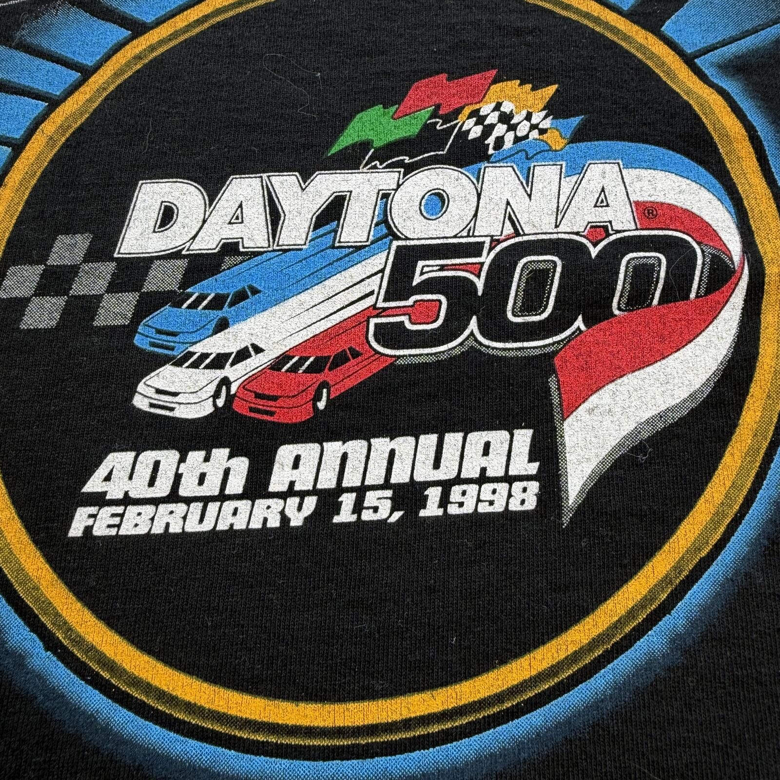 Other Vintage 1998 Daytona 500 Champion Dale Earnhardt NASCAR Tee Size US XL / EU 56 / 4 - 6 Thumbnail
