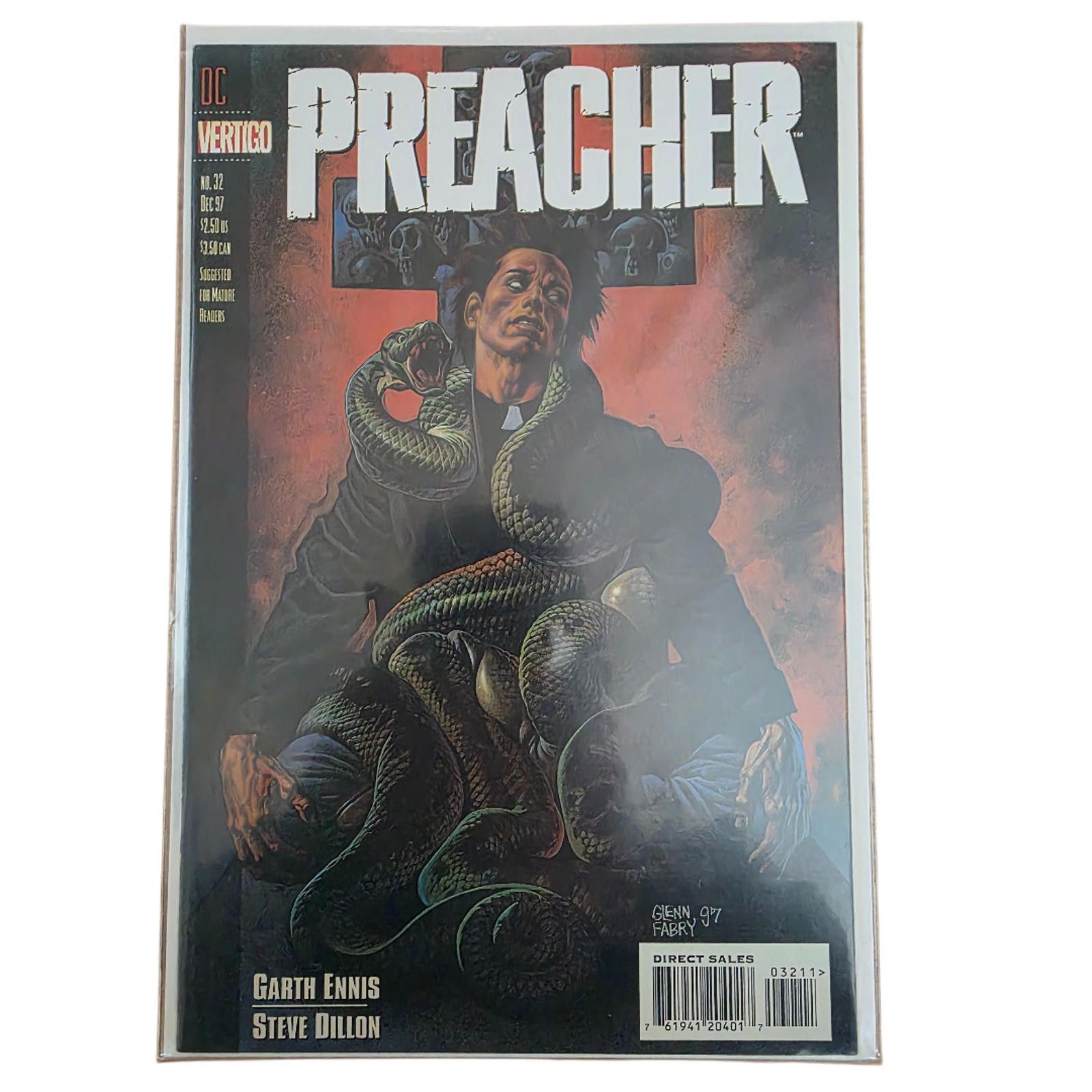DC Comics Preacher #32 (1997) Ennis Dillon Vertigo DC VF (c) Size ONE SIZE - 5 Thumbnail