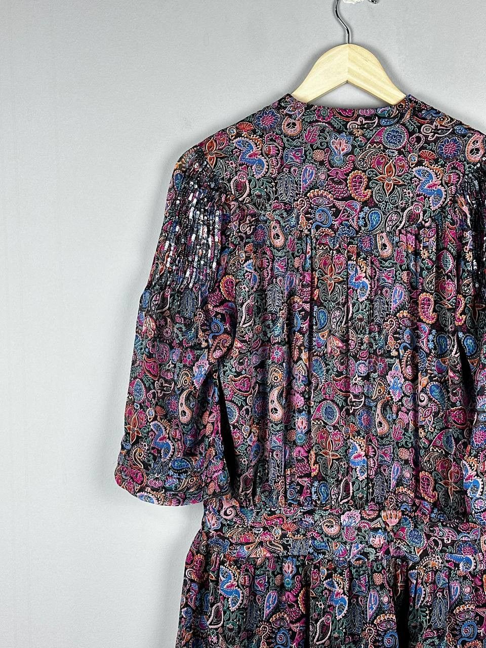 Zadig & Voltaire Zadig Voltaire Luxury Floral Midi Dress Silk Blend Size M / US 6-8 / IT 42-44 - 14 Thumbnail
