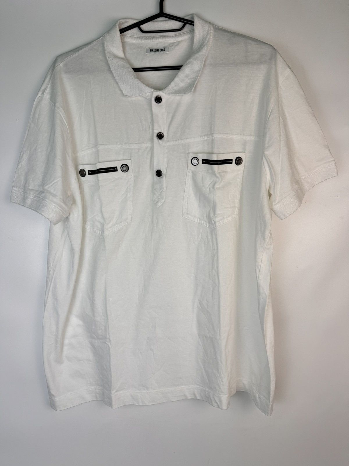 Dirk Bikkembergs bikkembergs polo button ups t shirt white mens size XXL Size US XXL / EU 58 / 5 - 1 Thumbnail