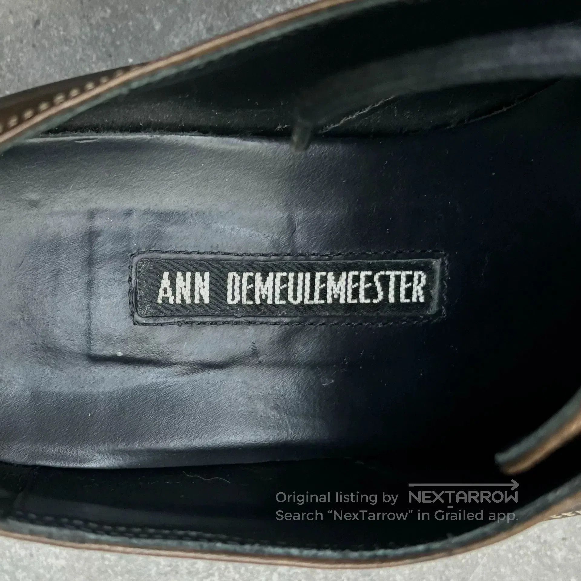 Ann Demeulemeester ann demeulemeester distressed leather derby shoes. Size US 7.5 / EU 40-41 - 4 Thumbnail