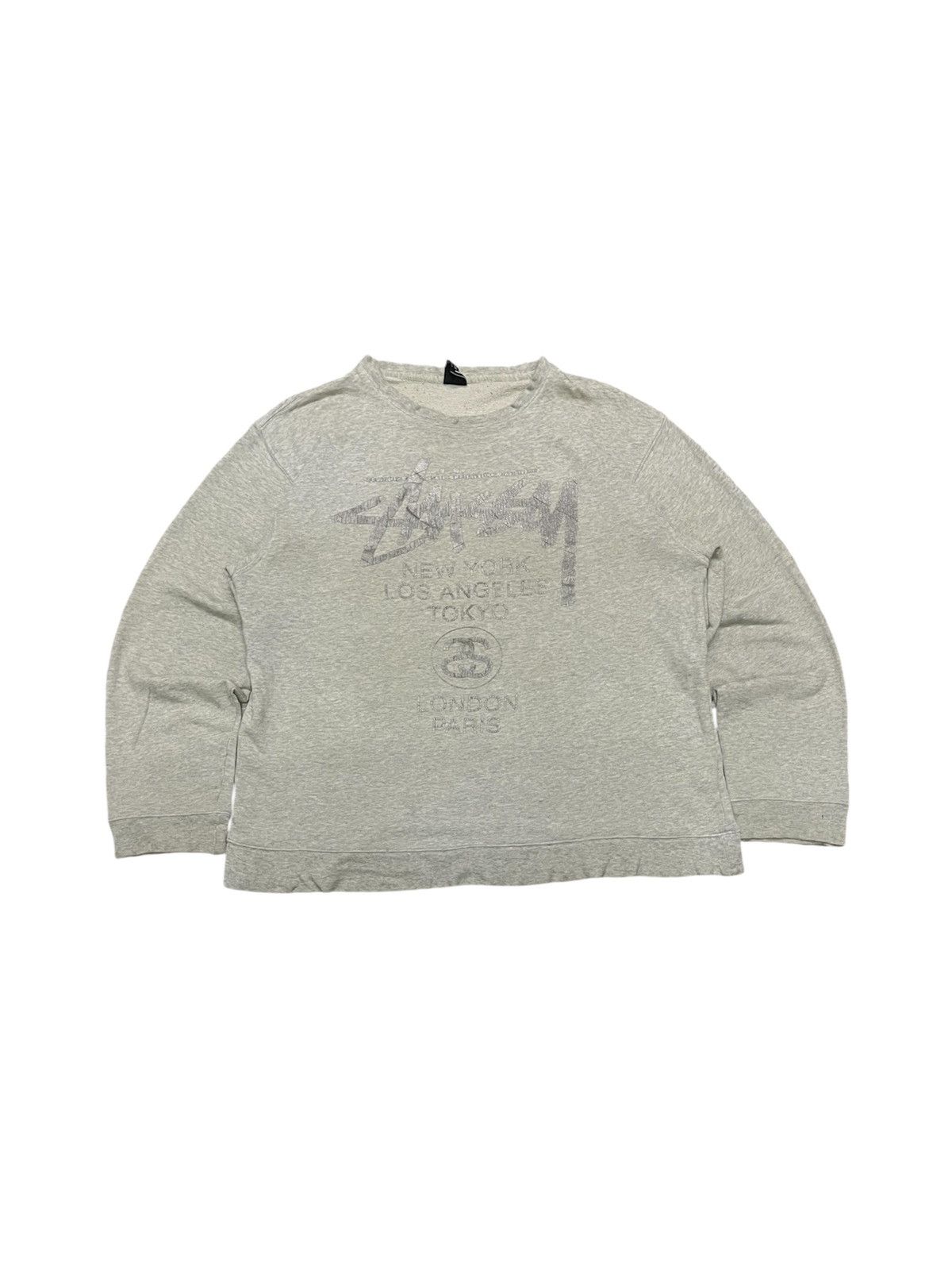 Stussy Y2K STUSSY WORLDTOUR SWEATSHIRT GOLDPRINT Size US XL / EU 56 / 4 - 1 Thumbnail