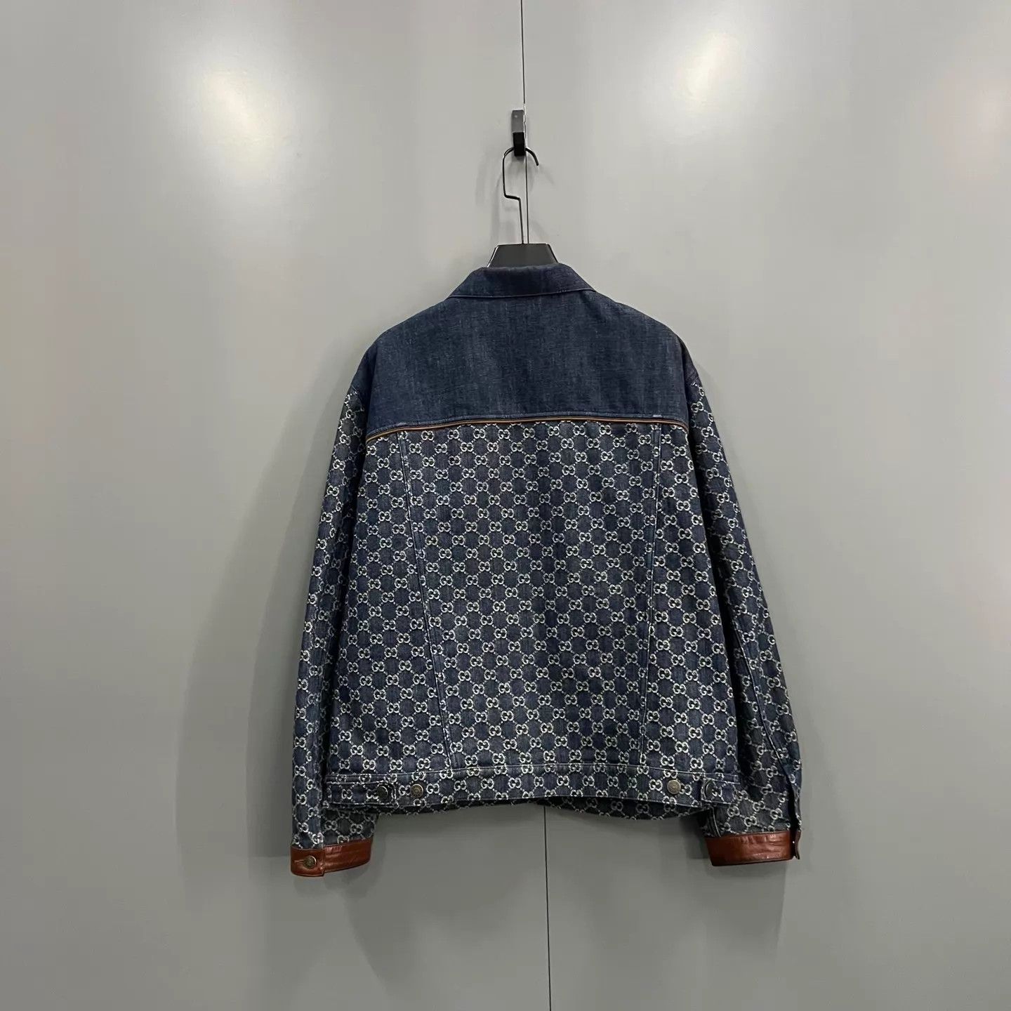 Gucci GUCCI GG Monogram All Over Print Denim Jacket 52 98 New Size US L / EU 52-54 / 3 - 2 Thumbnail