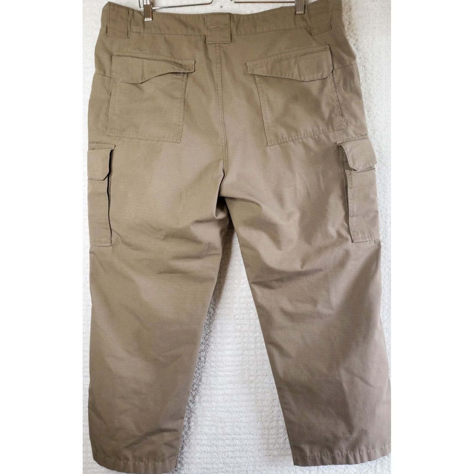 Vintage TRU-SPEC Men's Tactical Pants Beige 40 x 29 Flat Front Multiple Pockets Storage Size US 40 / EU 56 - 5 Thumbnail