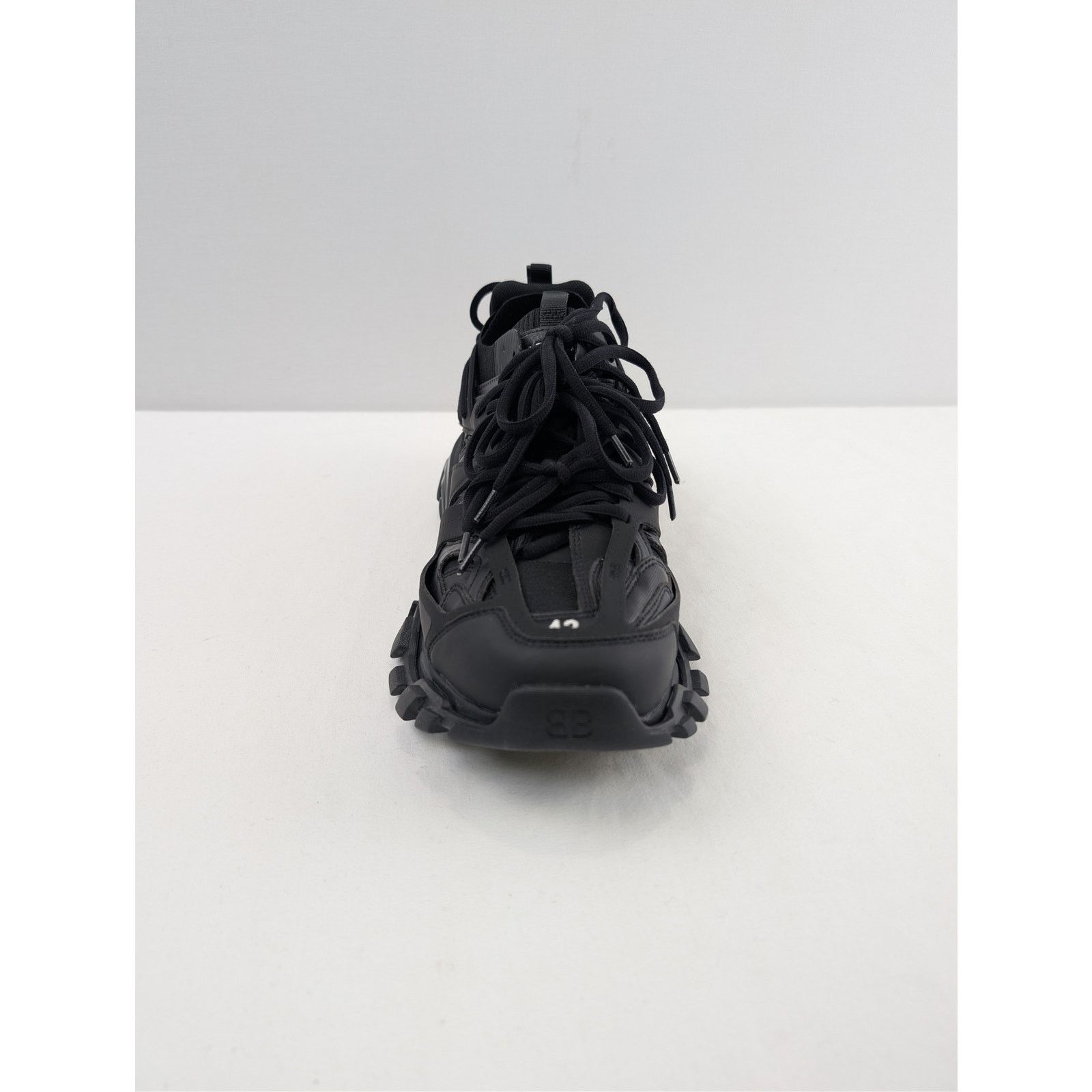 Balenciaga o1rshd1 Track Laces Shoe Sneakers in Black Size US 9 / EU 42 - 12 Thumbnail