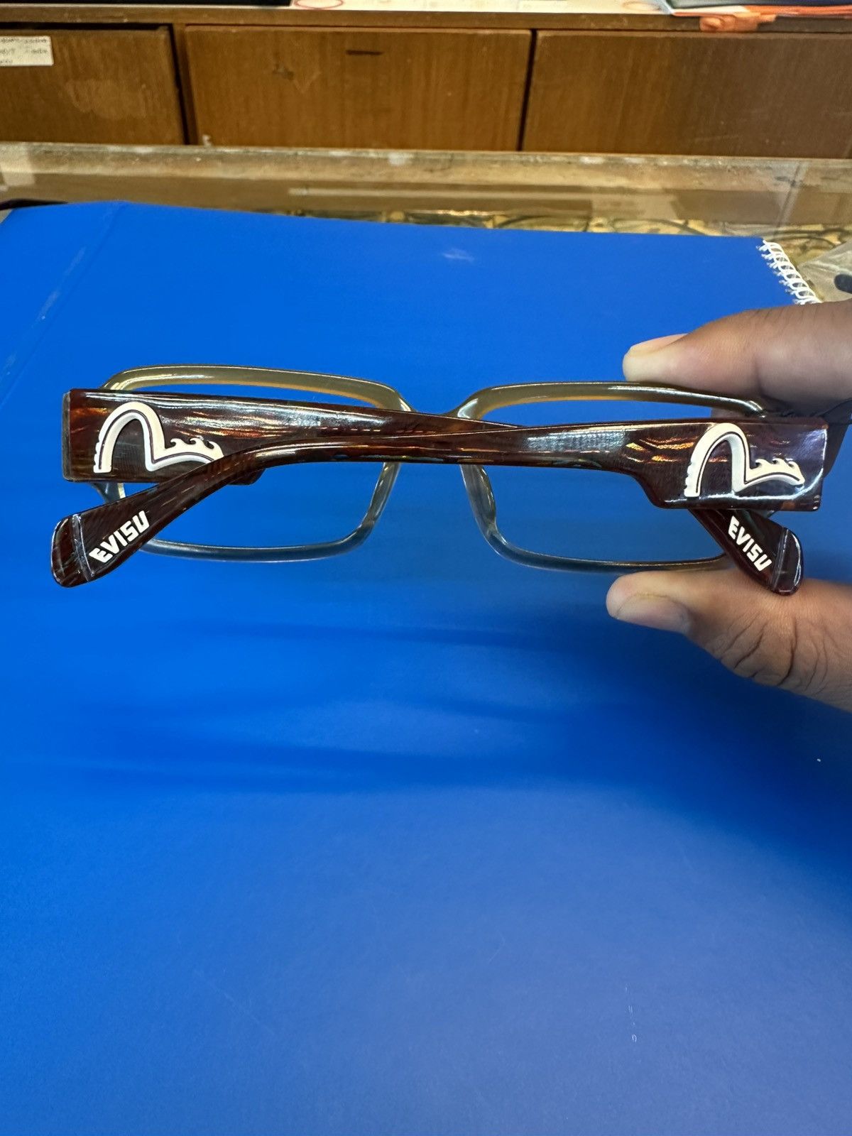 Evisu RARE Y2K Evisu Japan EVH-8295 55 🛑 17-135✔️Frames ONLY✔️ Size ONE SIZE - 9 Thumbnail