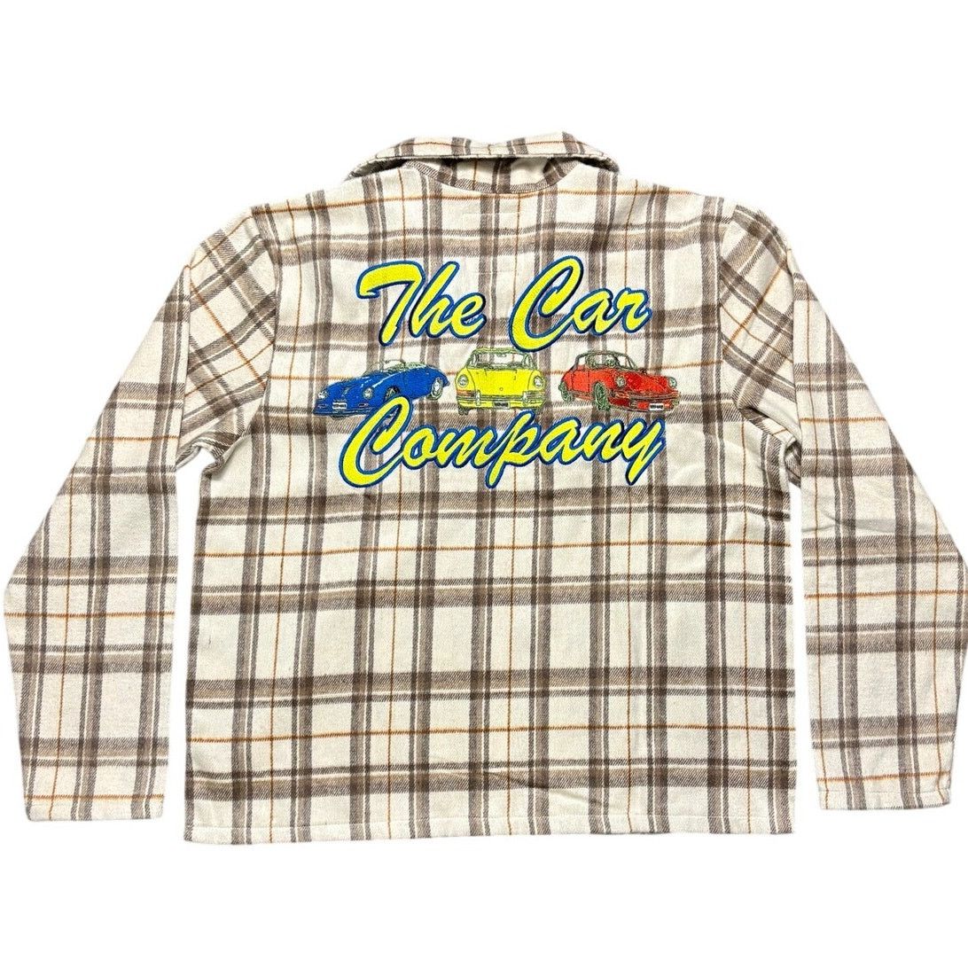 Other NWT Men's Small Flannel by The Car Company in Cream/Brown. Size US S / EU 44-46 / 1 - 1 Thumbnail