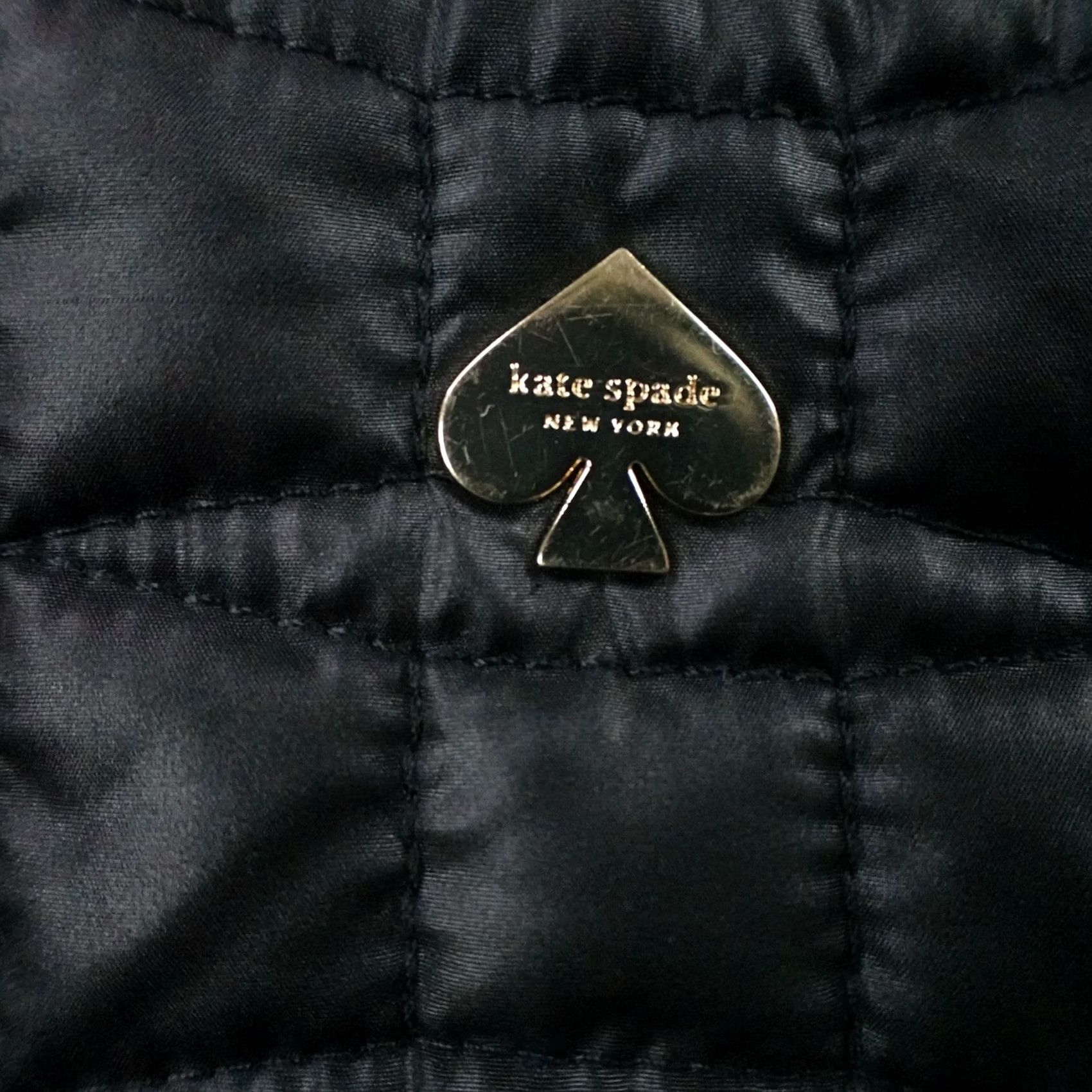 Vintage Kate Spade New York Womens XS Black Fit and Flare Puffer Coat Bow Quilted Jacket Size XS / US 0-2 / IT 36-38 - 7 Thumbnail