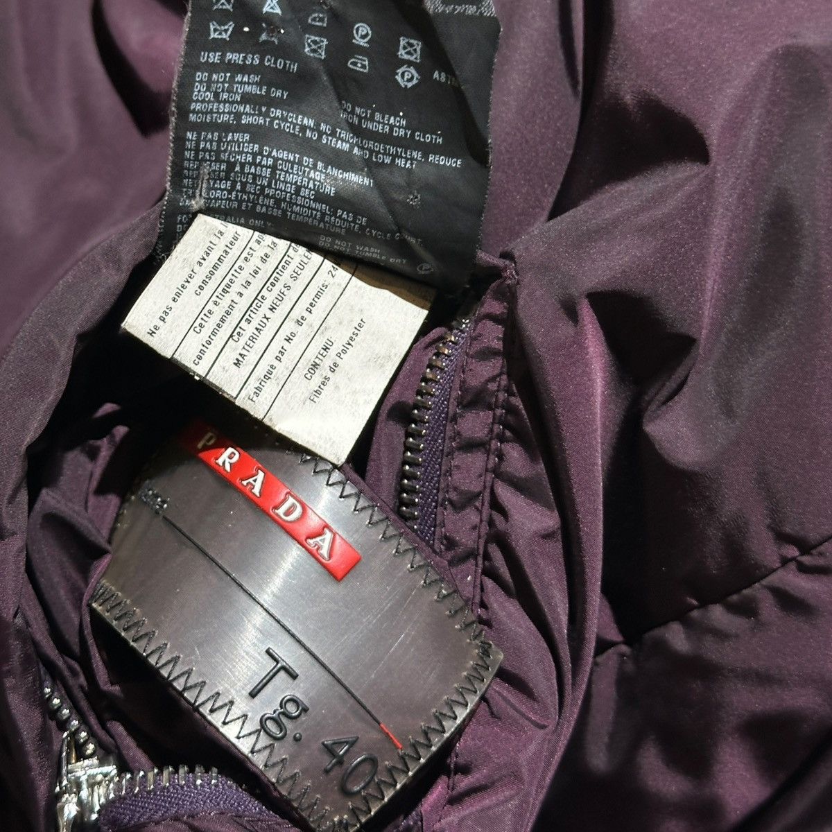 Prada 2008 reversible mohair shearling nylon jacket Size US S / EU 44-46 / 1 - 5 Thumbnail