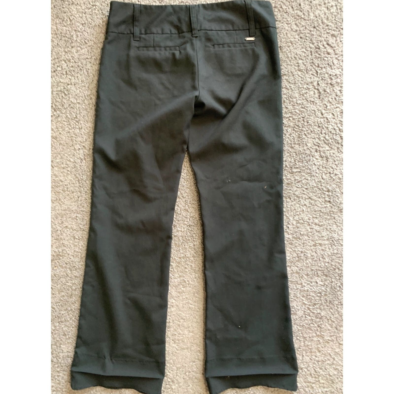 Guess GUESS Women's Pants Bootcut 28 x 30 Black Polyester Stretch Dress Pants Regular Inseam 30" XS? Size 28" / US 6 / IT 42 - 4 Thumbnail