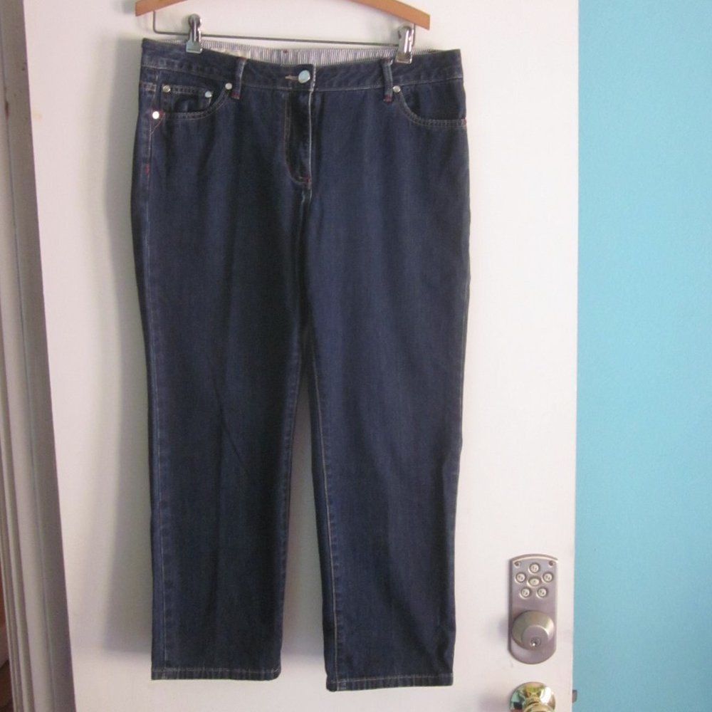 Faconnable Faconnable Womens Cropped Jeans Size 10 Size 32" / US 10 / IT 46 - 1 Thumbnail