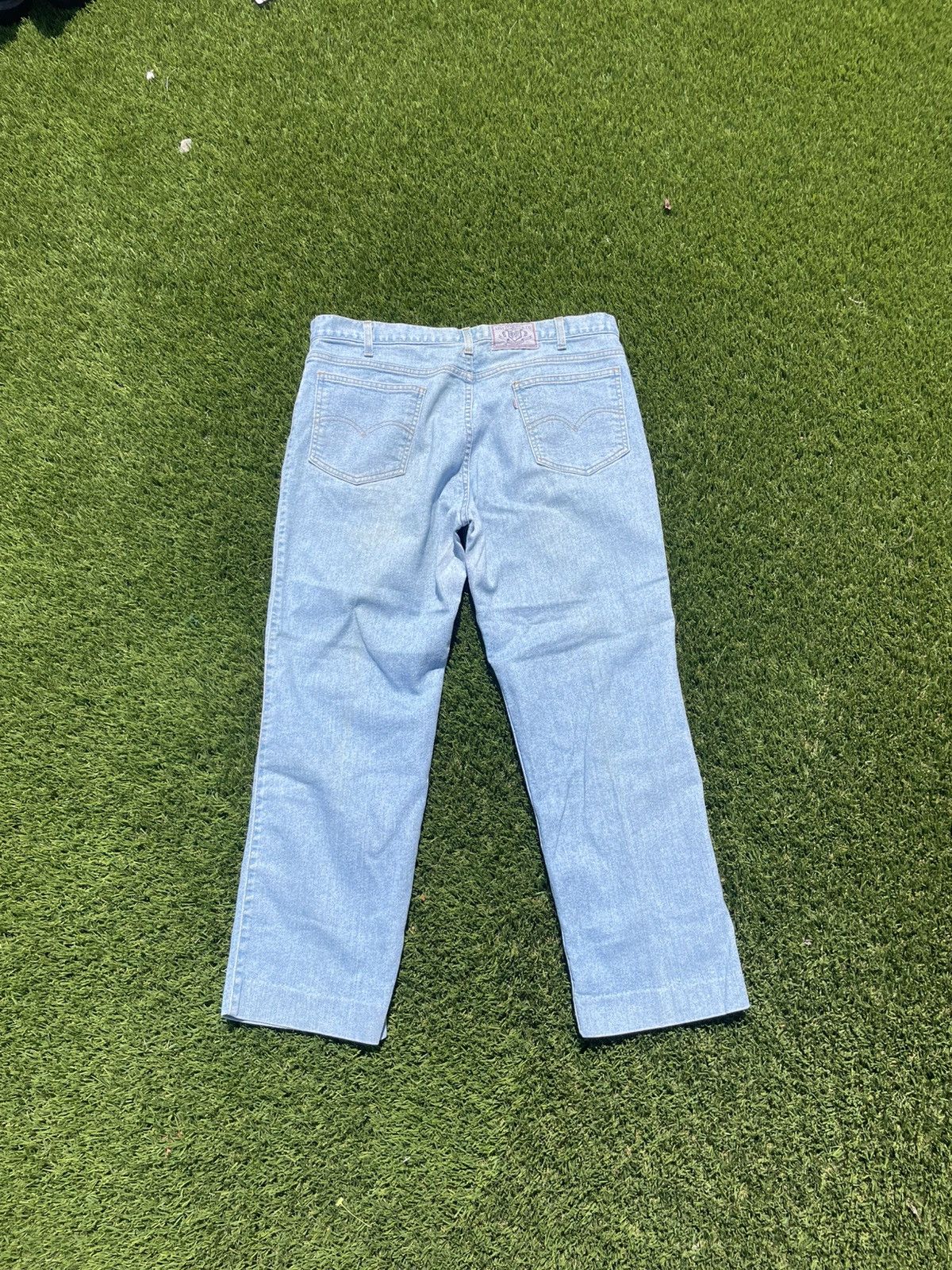 Levi's Vintage Clothing Vintage 80s Levi’s silver metal jeans Size US 37 - 2 Thumbnail