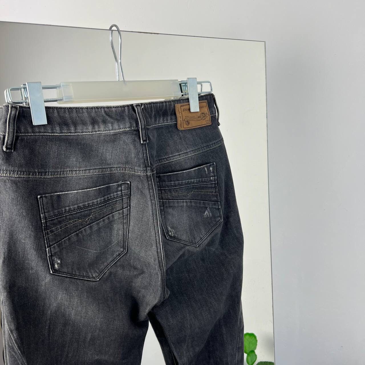 Diesel Y2k Diesel Denim Pants Distressed Baggy Dark Gray Vintage Size US 26 / EU 42 - 3 Thumbnail