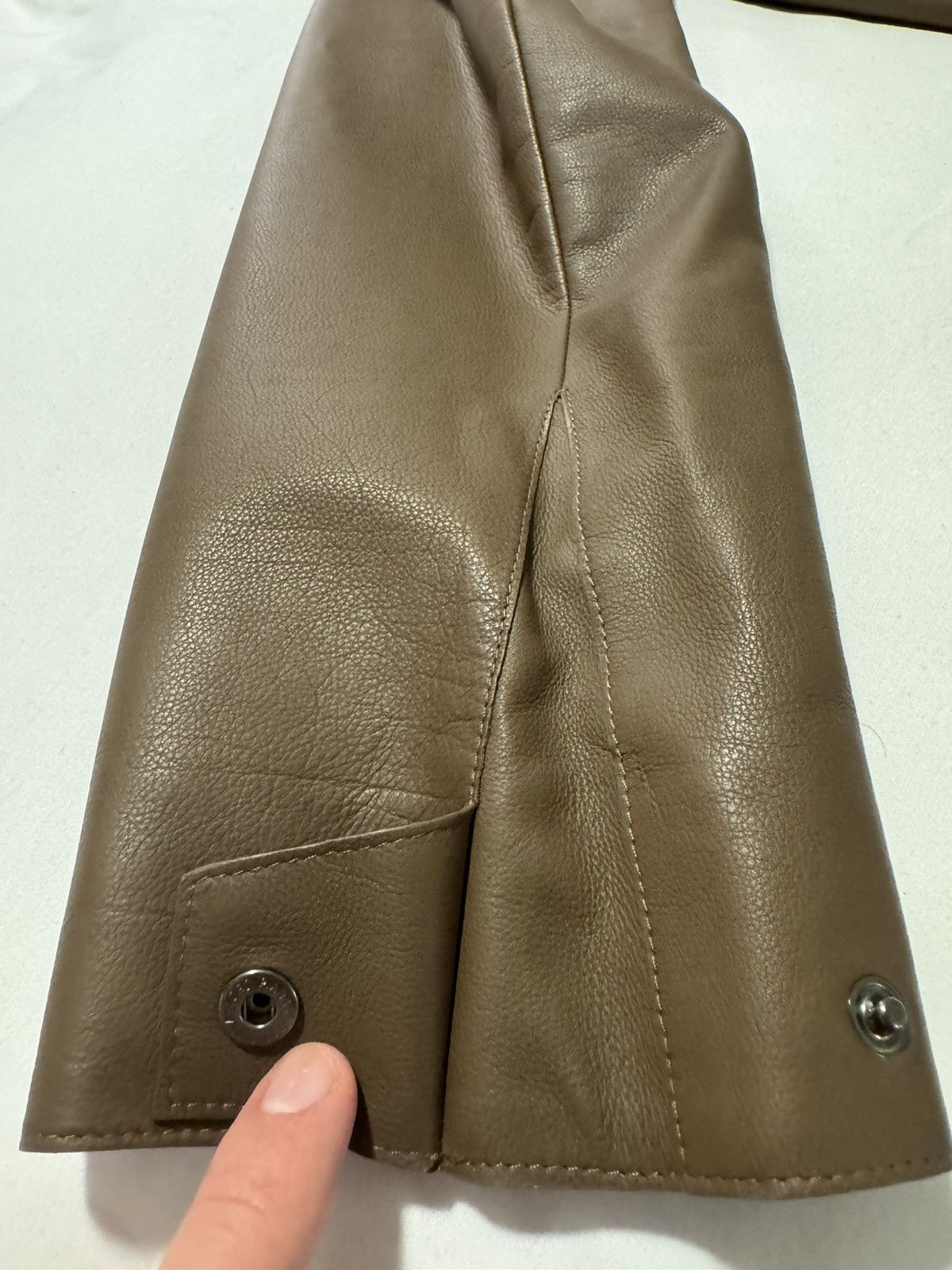Designer × Loro Piana × Saint Laurent Paris Loro Piana brown leather jacket Size US XL / EU 56 / 4 - 8 Thumbnail