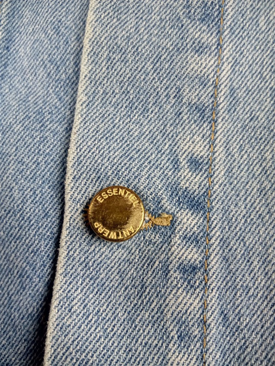 Essentiel Antwerp Two-tone oversized denim jacket with short sleeves Size S / US 4 / IT 40 - 6 Thumbnail
