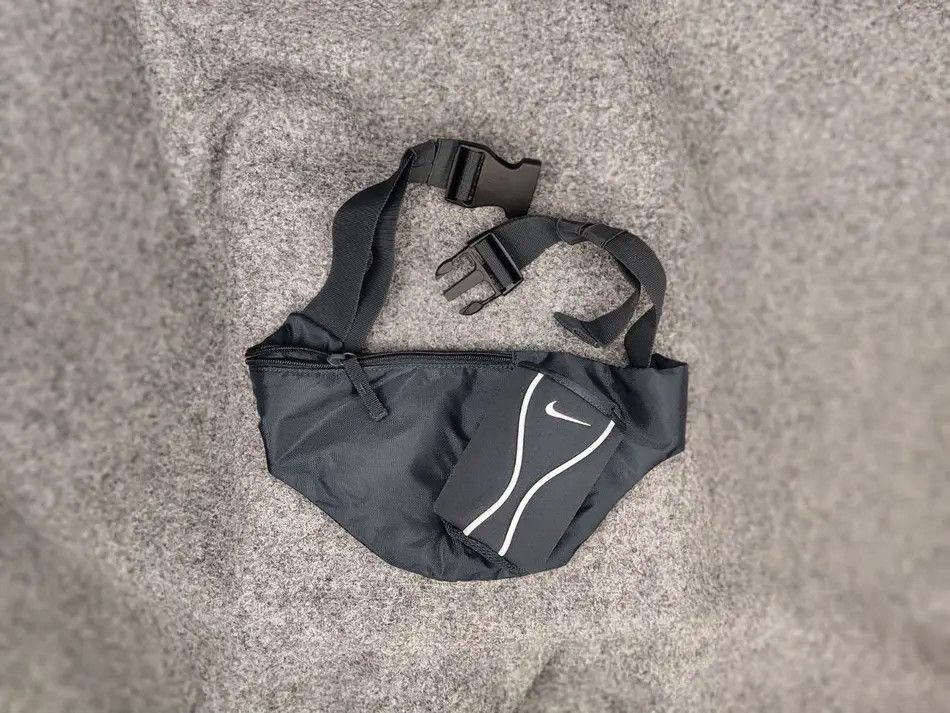 Nike Vintage 90's Nike Water Bottle Holder waist Gray bag hiking Size ONE SIZE - 1 Thumbnail