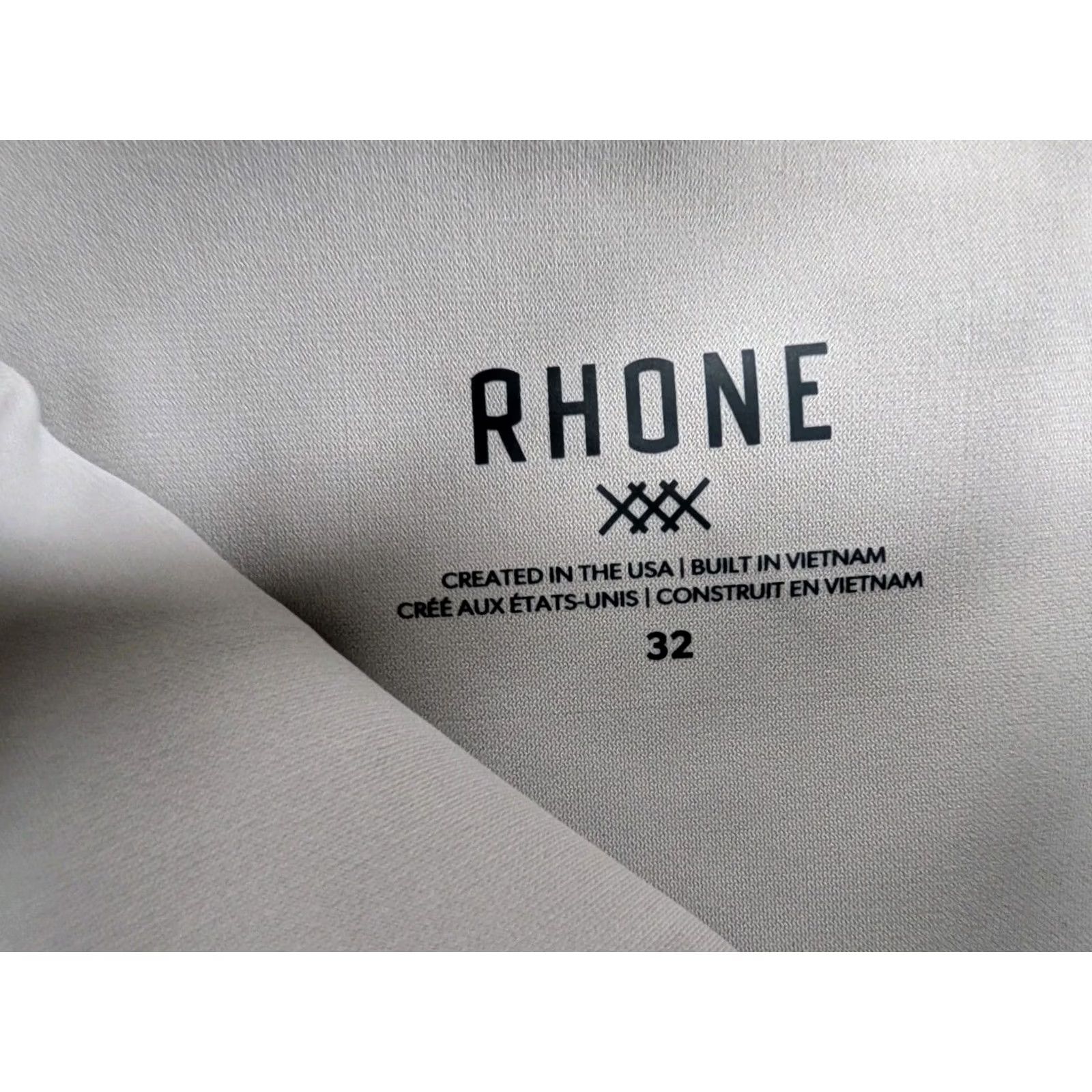 Rhone Rhone Slim Cropped Pants Men's 32x26 Beig e Stretch Polyester Flat Front Inseam 26 In Tapered Size US 32 / EU 48 - 4 Thumbnail