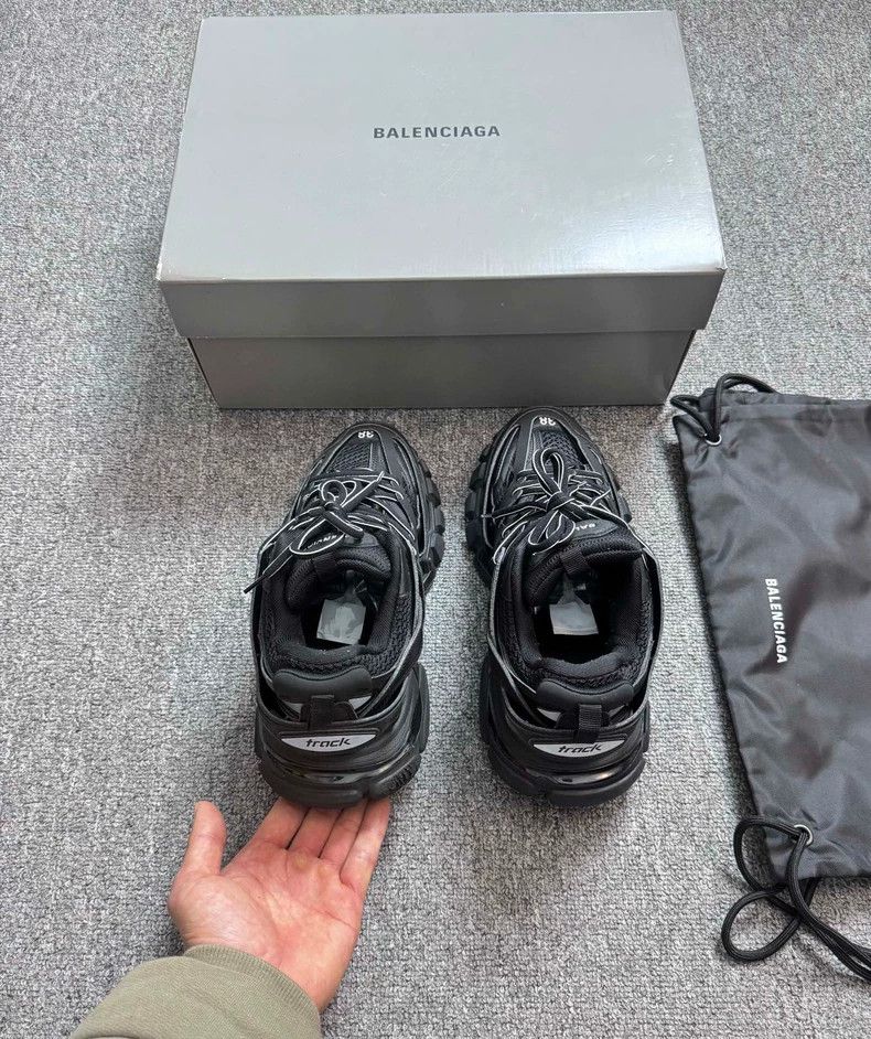 Balenciaga Balenciaga Black track dad shoes 2502-Nextarrow Size US 5.5 / EU 38 - 4 Thumbnail