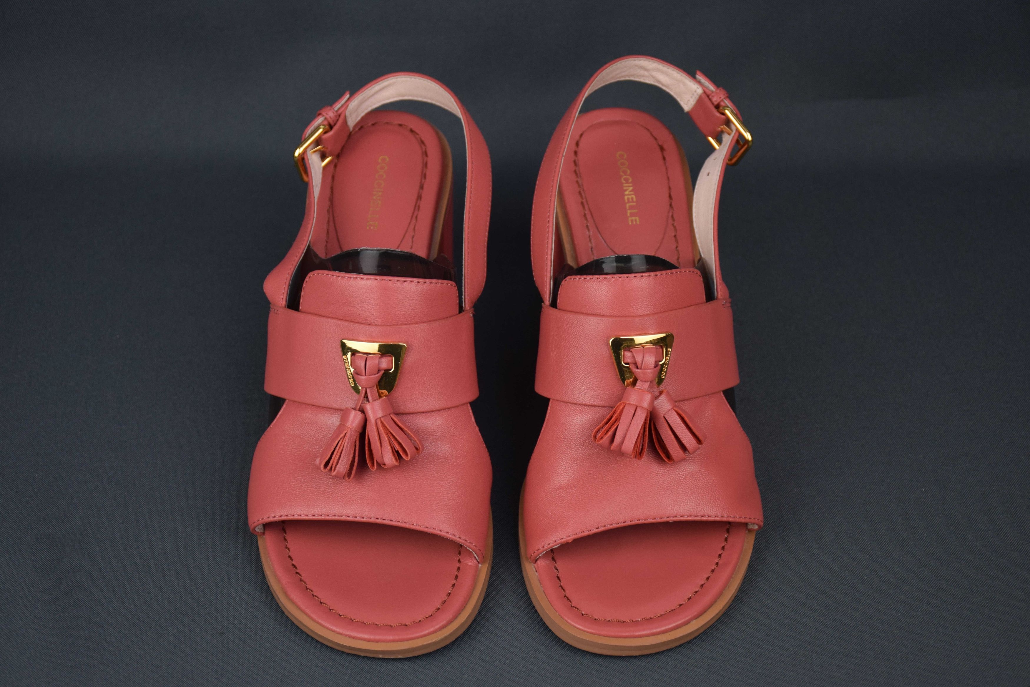 Other Coccinelle Beat Selleria Sandals Leather US 8 UK 7 EU 40 Size US 8 / IT 38 - 4 Thumbnail