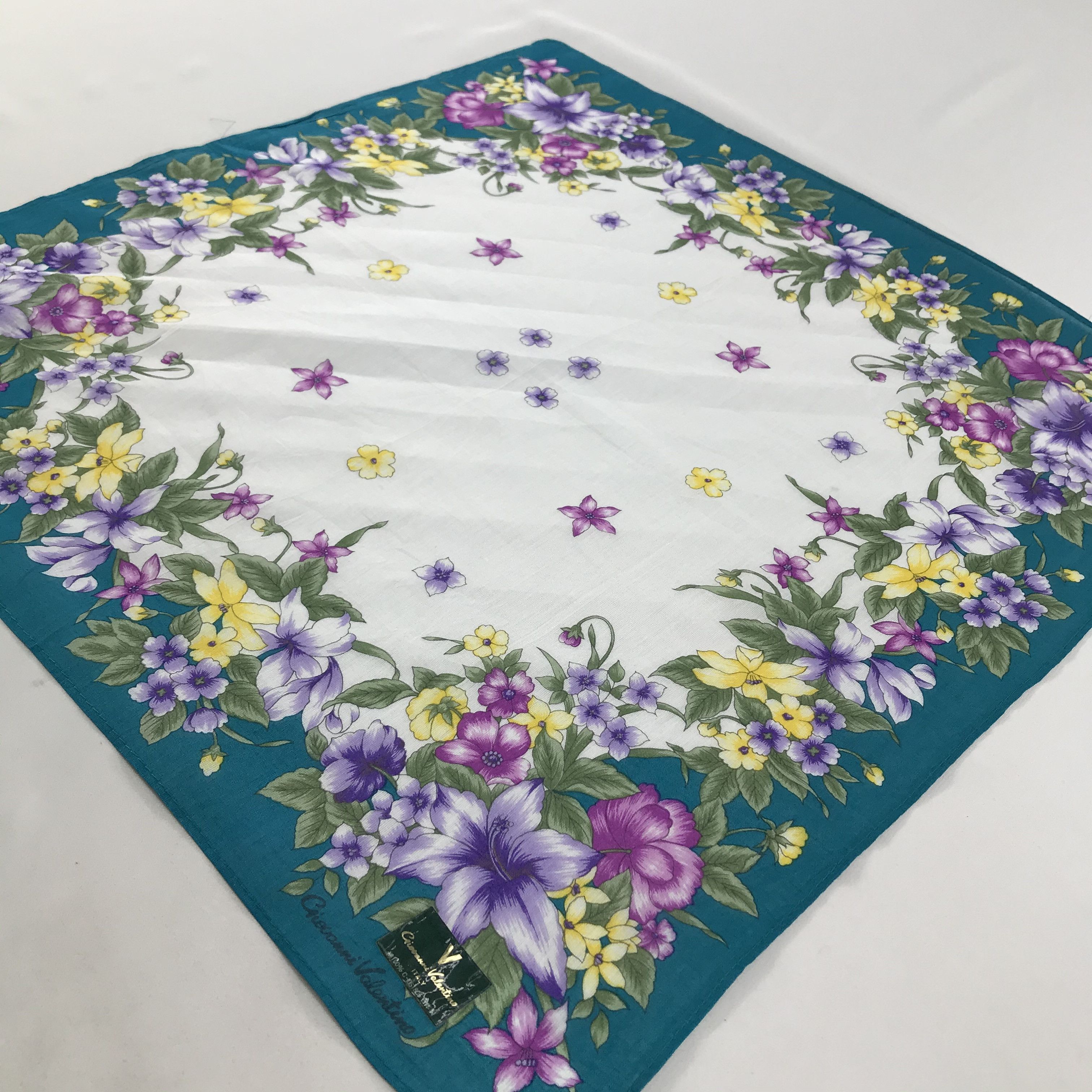Giovanni Valentino × Vintage Giovanni Valentino Bandana / Handkerchief/Neckerchief -S1201 Size ONE SIZE - 2 Thumbnail