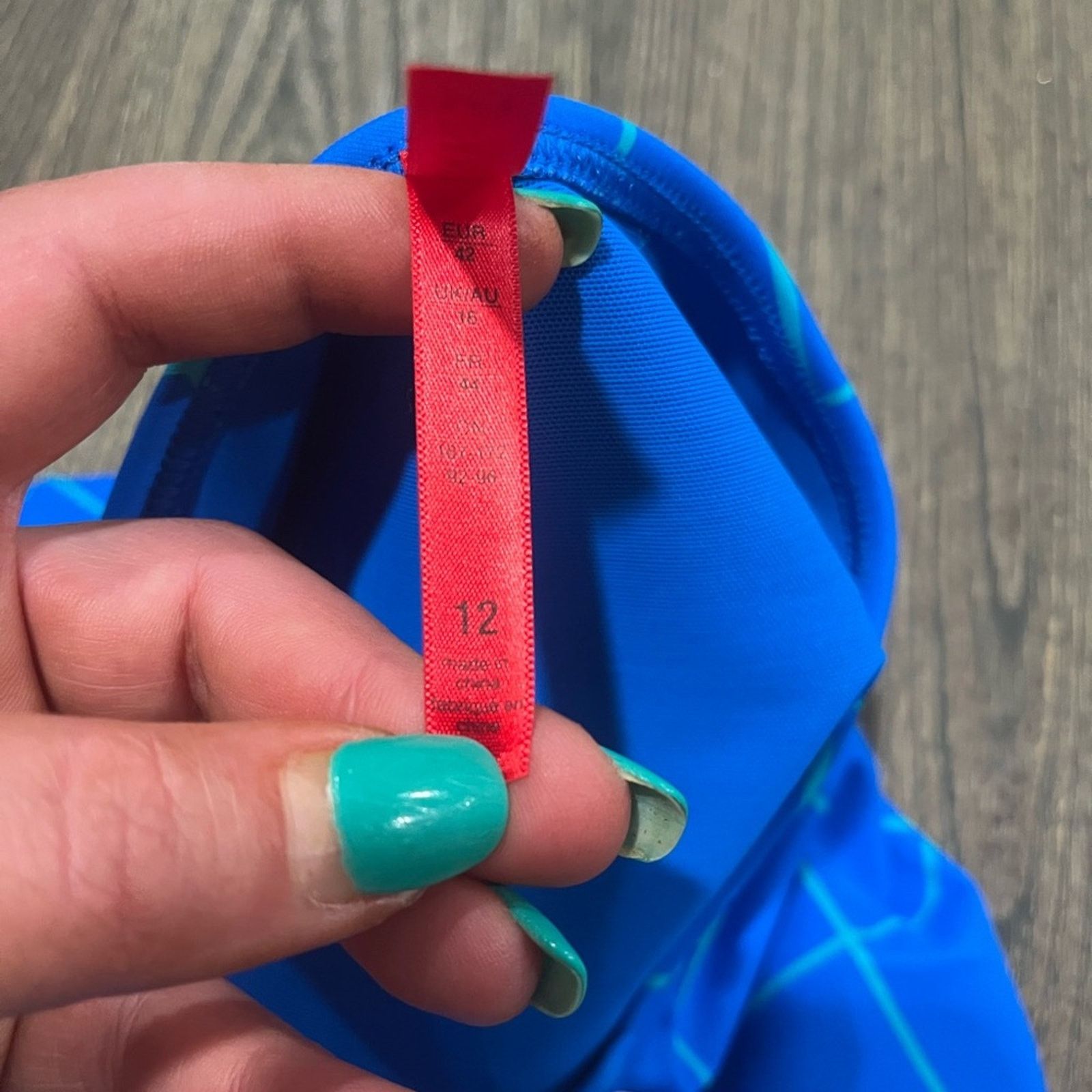 Spanx NWT Spanx Flirty Skirted Swim Bikini BottomBlue Geo Size 12 Size ONE SIZE - 8 Thumbnail
