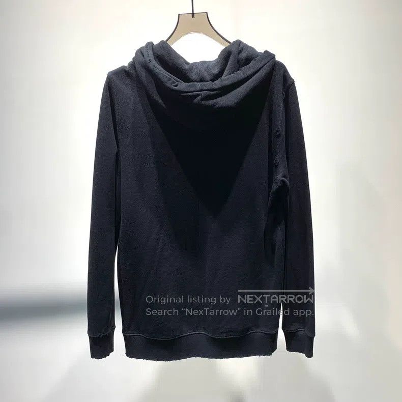 Givenchy Givenchy Black Letter Destroyed Hoodie Size US XS / EU 42 / 0 - 5 Thumbnail