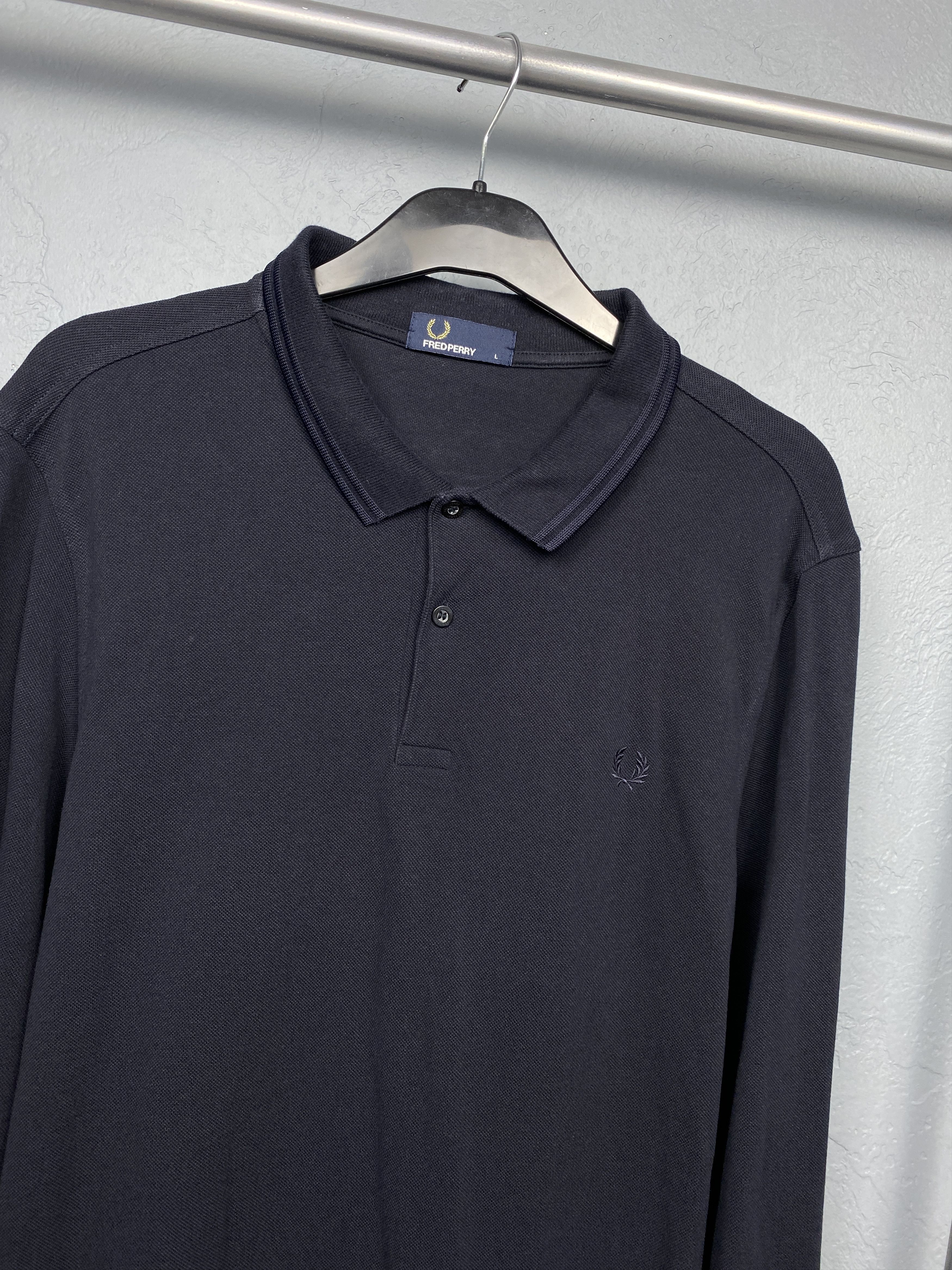 Fred Perry Fred Perry Vintage Mens Long Sleeve Polo Shirt Size US L / EU 52-54 / 3 - 2 Thumbnail
