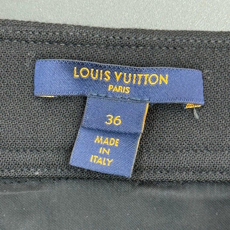 Louis Vuitton Louis Vuitton Black wool double-zip skirt 2505-Nextarrow Size 35" - 5 Thumbnail