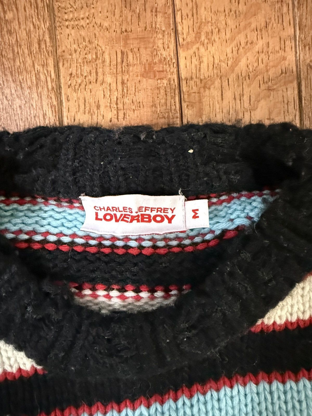 Charles Jeffrey LOVERBOY Charles Jeffrey LoverBoy Distressed Striped Sweater Size US M / EU 48-50 / 2 - 2 Thumbnail
