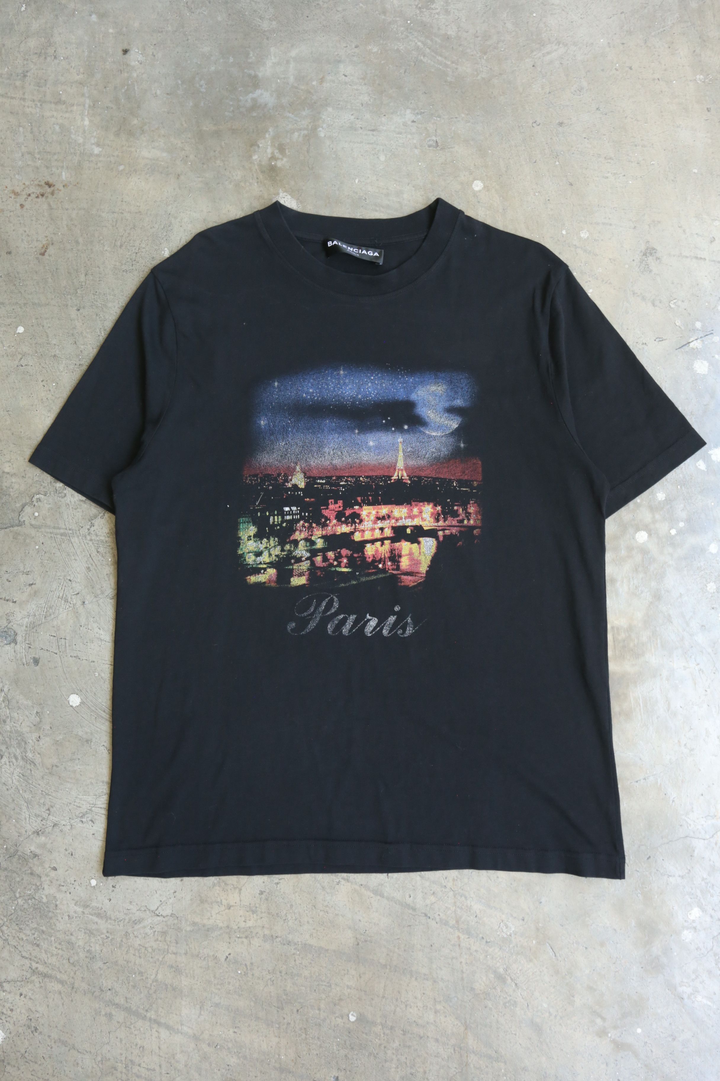 BALENCIAGA＊BlackＴシャツ  Ｉ♡PARIS Paris Liberty T-shirt Medium Fit in Black | Balenciaga US