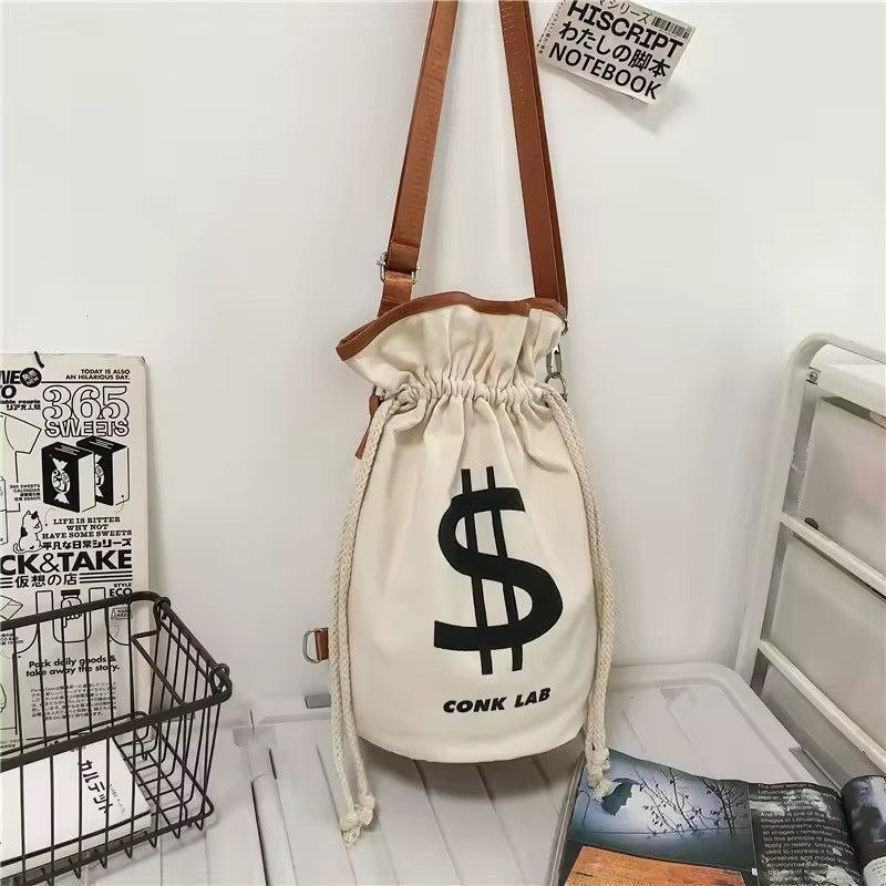 Designer Moneys symbol printed shoulder bag backpack Size ONE SIZE - 5 Thumbnail