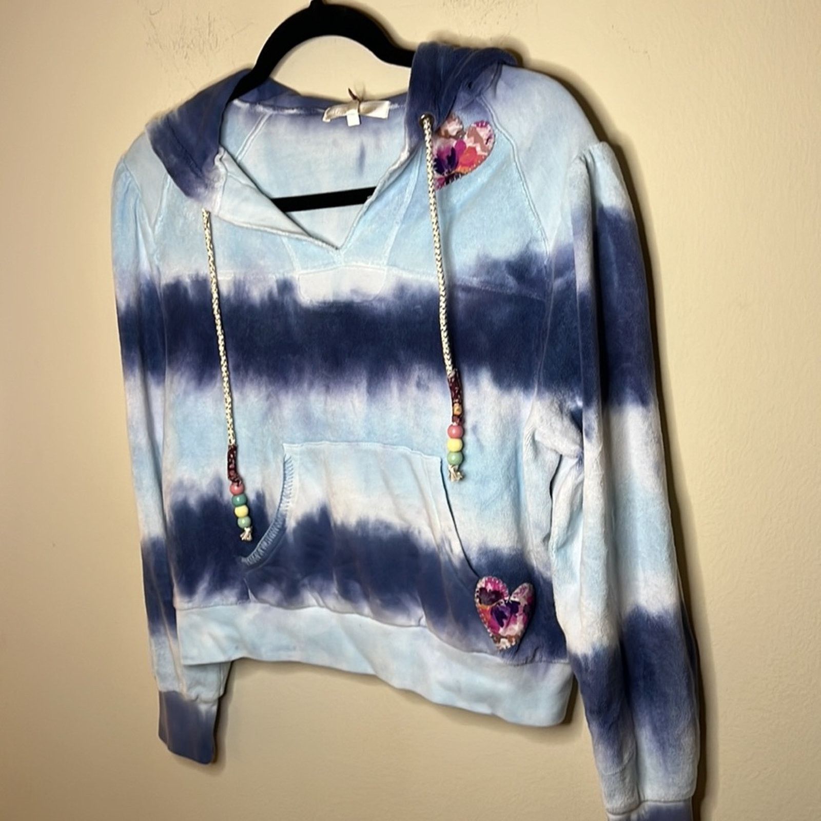 LoveShackFancy LoveShackFancy Kirby Hoodie Sweater- Blue Wave Size S Size S / US 4 / IT 40 - 5 Thumbnail
