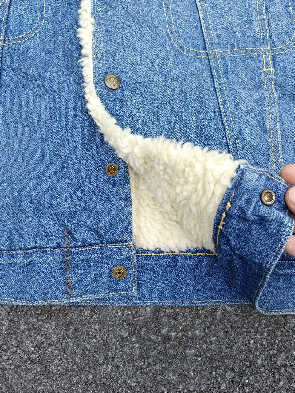 Vintage BLUEWAY SHERPA DENIM JACKET Size US M / EU 48-50 / 2 - 8 Thumbnail
