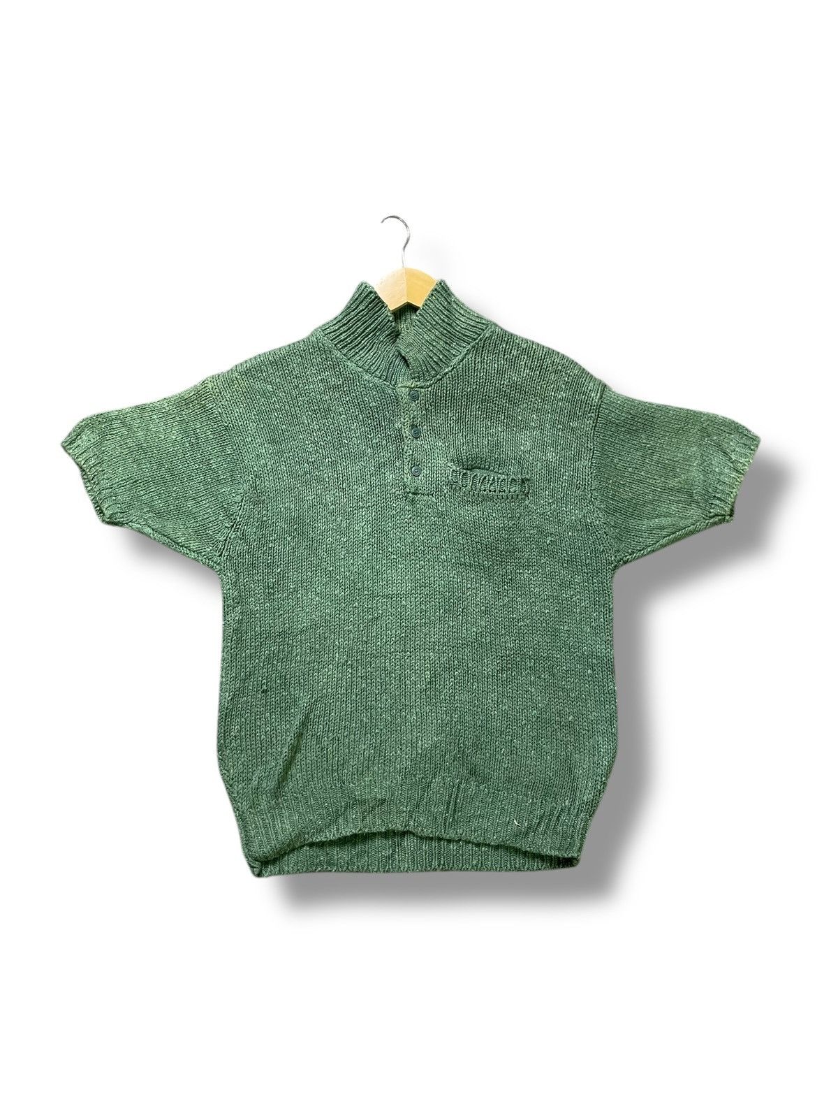 Designer × Vintage At Ease USA Comfortable Short Sleeves Knitwear(43) Size US M / EU 48-50 / 2 - 1 Thumbnail