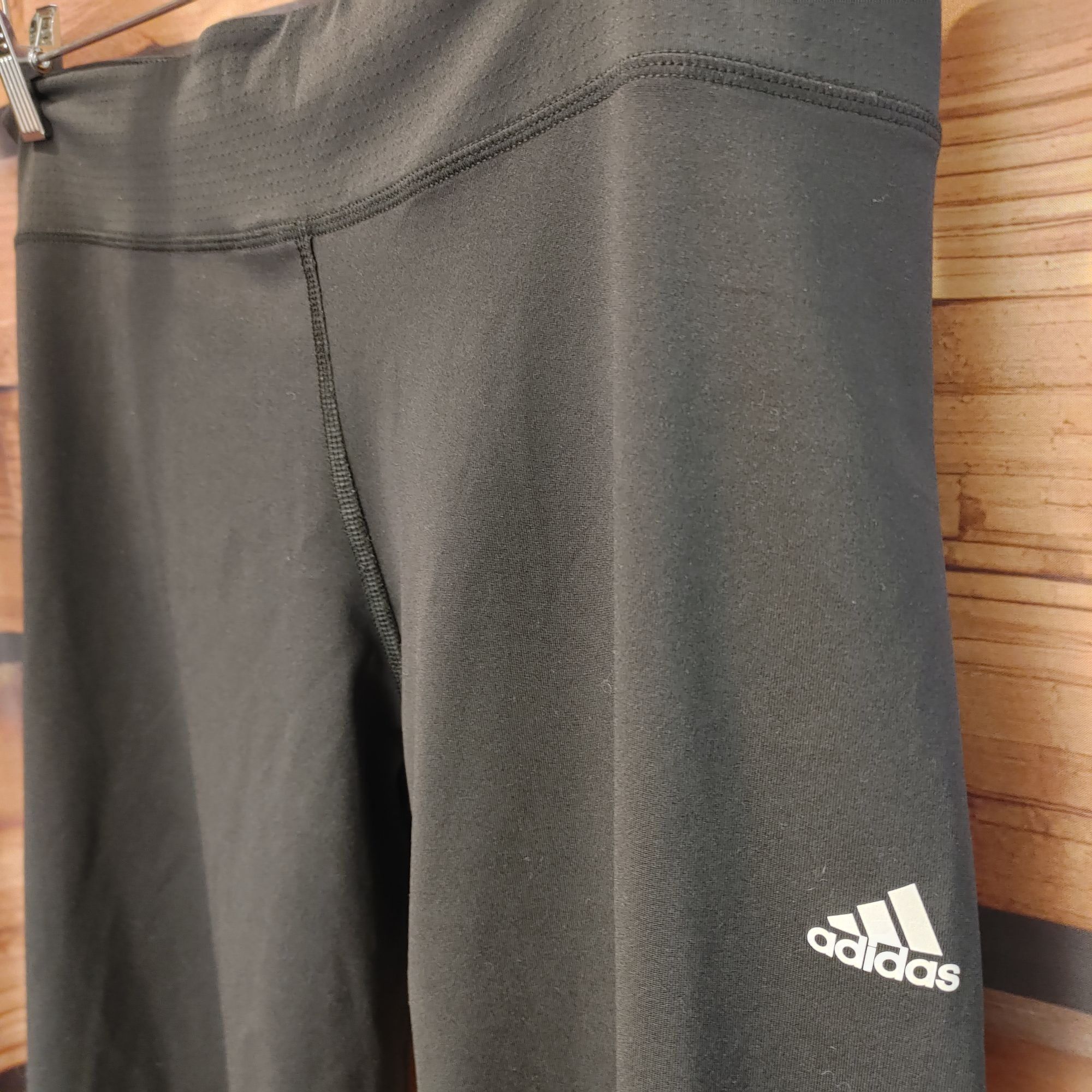 Adidas Adidas Women's Black Ankle Cropped Activewear Leggings XL Size 40" / US 18 - 2 Thumbnail